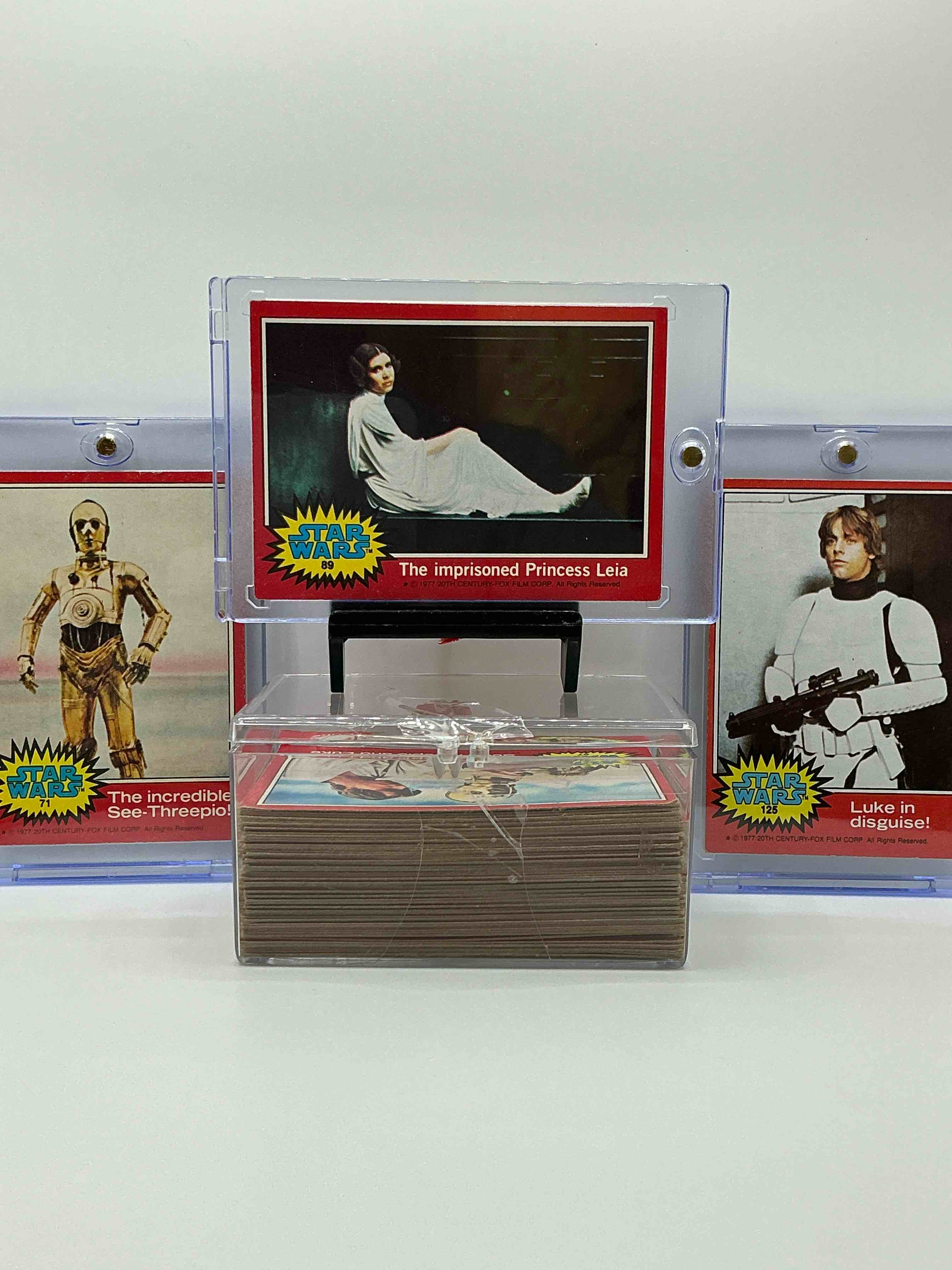 1977 star wars authentic original! complete 1977 star wars movie cards, series two red rare edition, all 66 cards included. cards in good to fine condition. an amazing way to get a very hard to find, genuine 1977 star wars cards!