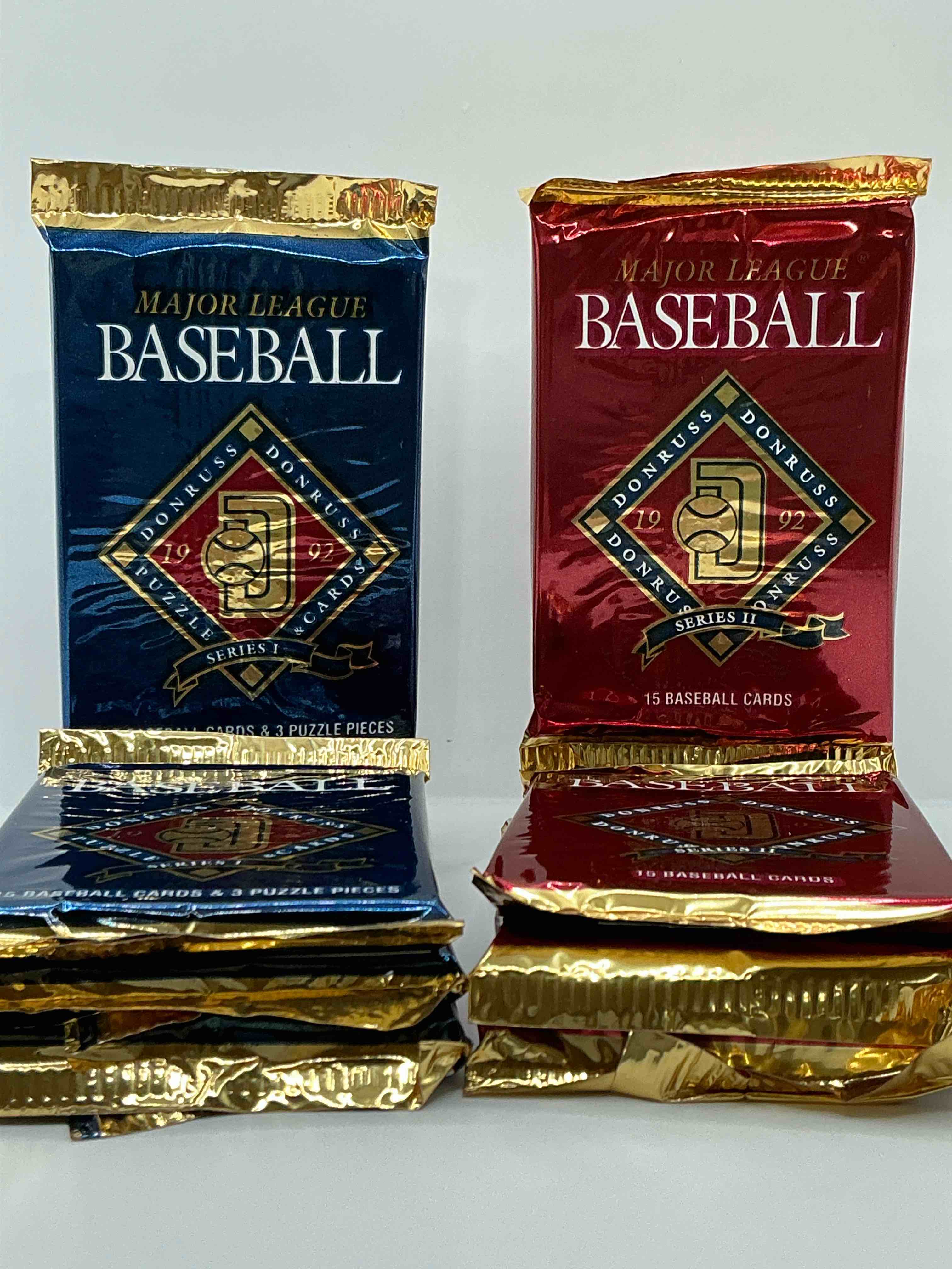 1992 donruss baseball series 1 and 2 unopened sealed sports card pack, direct from original sealed retail case! search for valuable cards from ricky henderson & noian ryan & so much morel also, search for 1 of 5000 personally autographed cal ripken jr. cards randomly inserted!