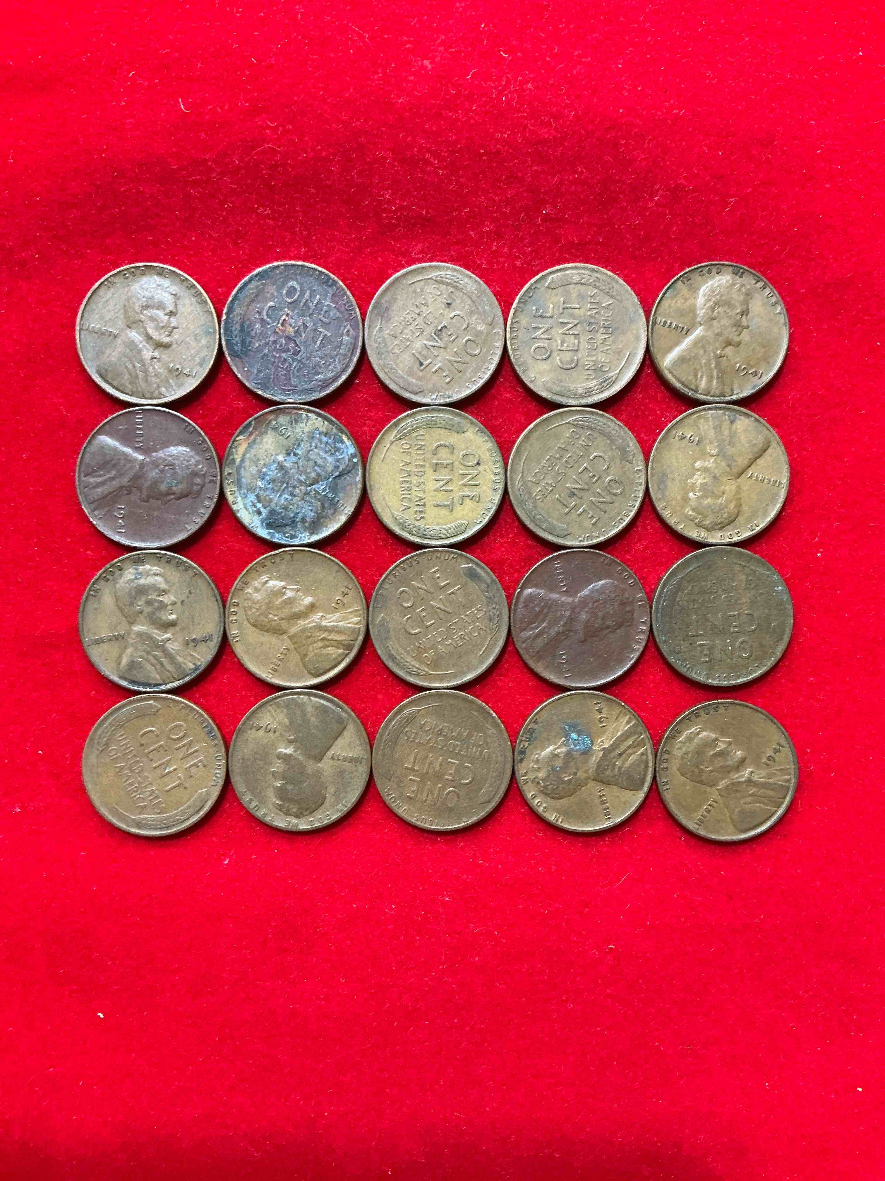 Condition photo showing Good Condition for 1941 pearl harbor ww2 era pennies! dec 7, 1941, a day that will live in infamy when the japanese bombed pearl harbor bringing america into world war 2! up for auction are 1941 pennies in great condition, awesome pieces of wwii history!