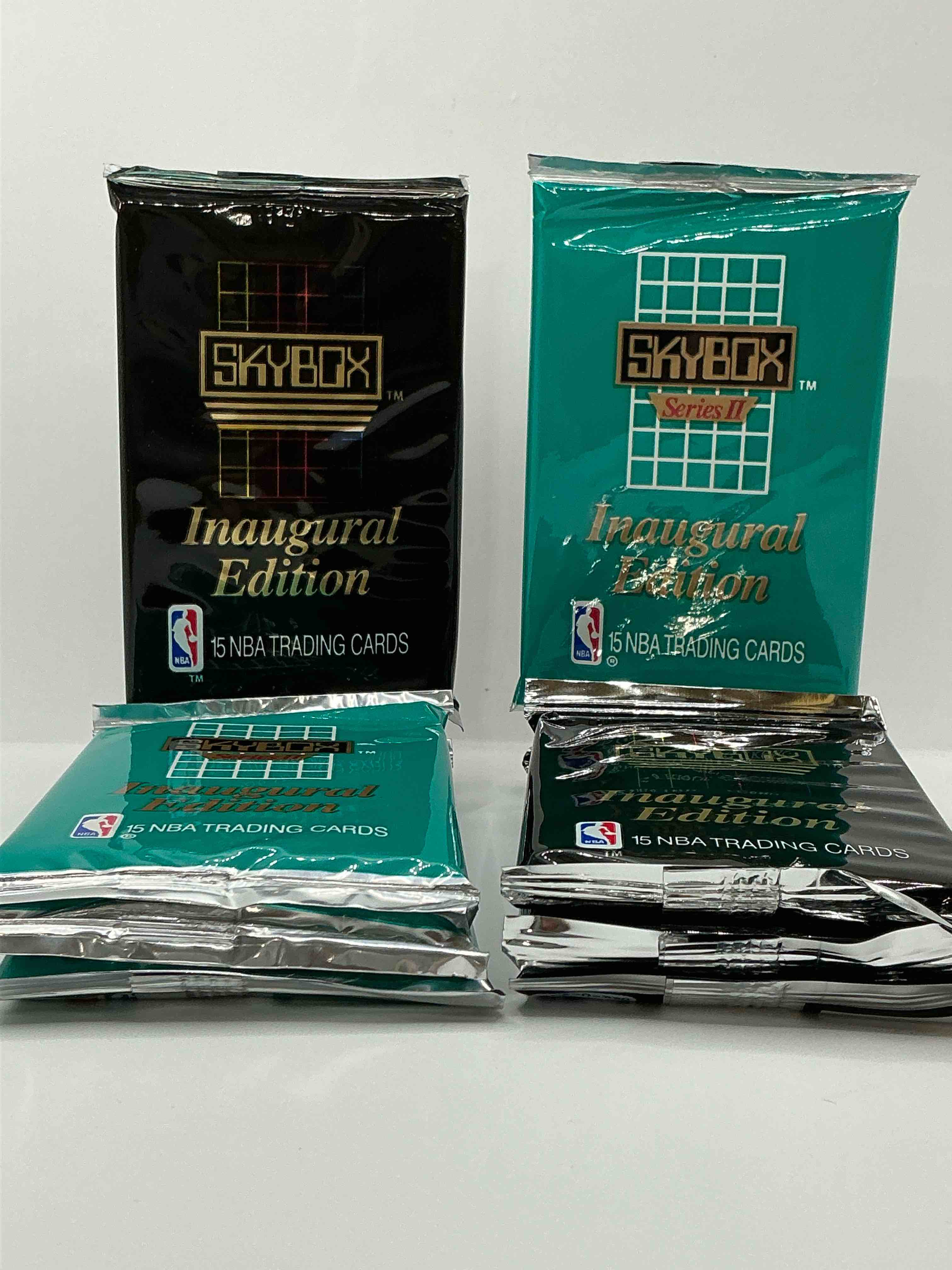 let the search begin! mj, magic, bird & more! basketball bonanza! 1990-91 nba skybox series i & ii unopened sports card & collectible packs! direct from original box!search for valuable michael jordan, larry bird & magic johnson cards!