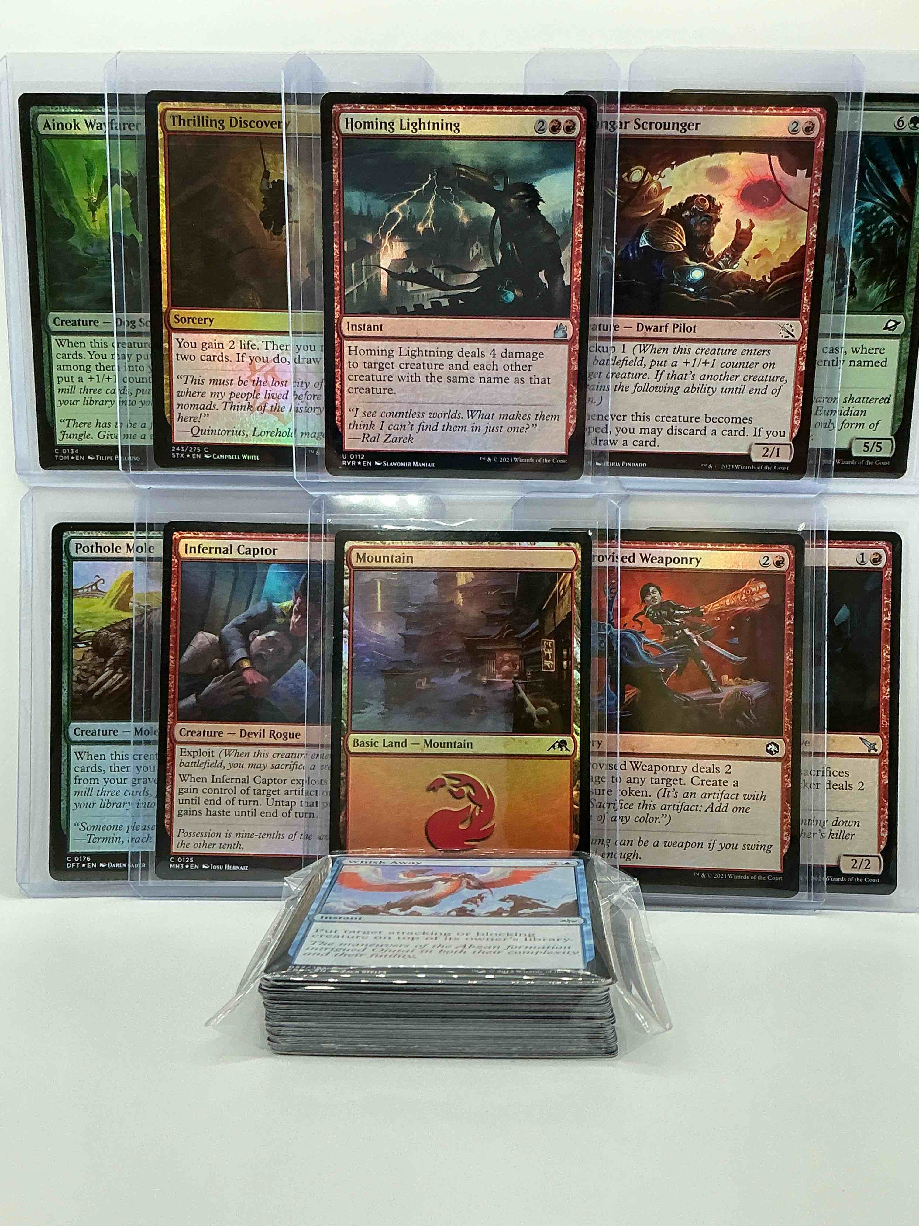 Condition photo showing New/Like New for magic the gathering 50 card lot! lot includes 10 rare or holo foil cards! all cards in excellent shape condition! a great way to join the mtg craze!