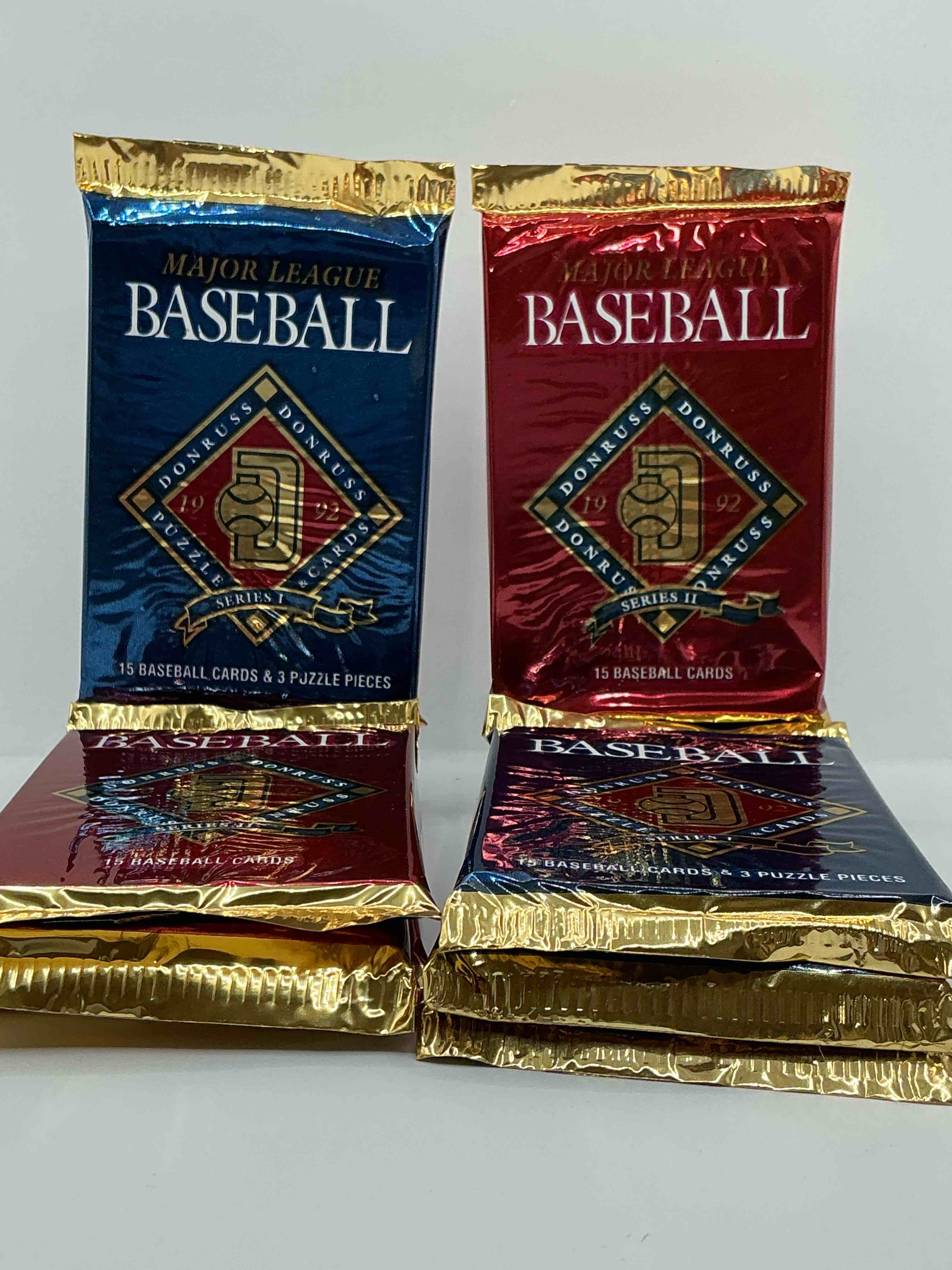 1992 donruss baseball series 1 and 2 unopened sealed sports card pack, direct from original sealed retail case! search for valuable cards from ricky henderson & noian ryan & so much morel also, search for 1 of 5000 personally autographed cal ripken jr. cards randomly inserted!