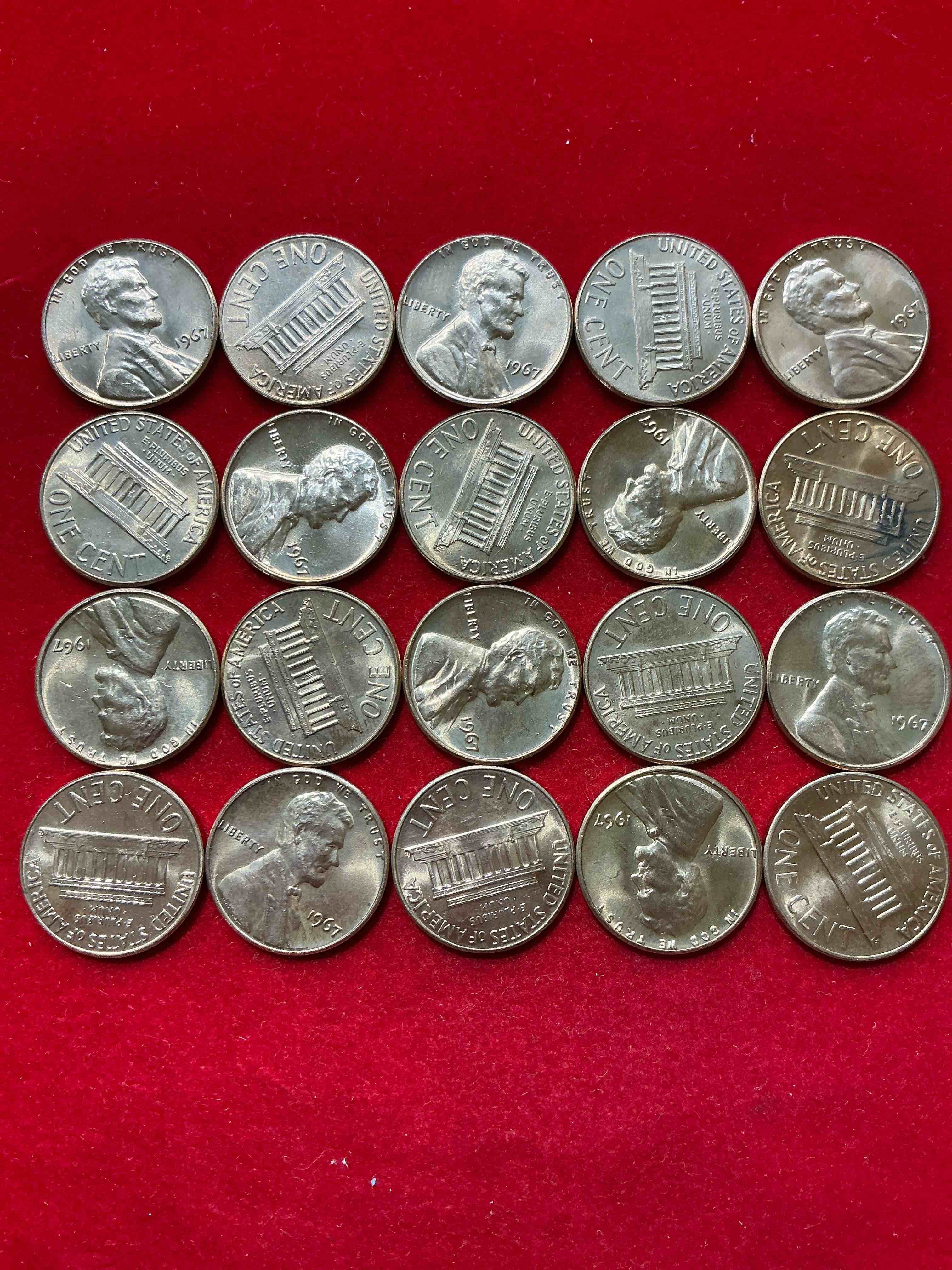 1967 “summer of love” brilliant uncirculated pennies! check out these 1967 “summer of love” era pennies in brilliant uncirculated condition, many direct from the original treasury rolls! these pennies haven’t seen the light of day since 1967! own these highly collectible pieces of history in mint condition!