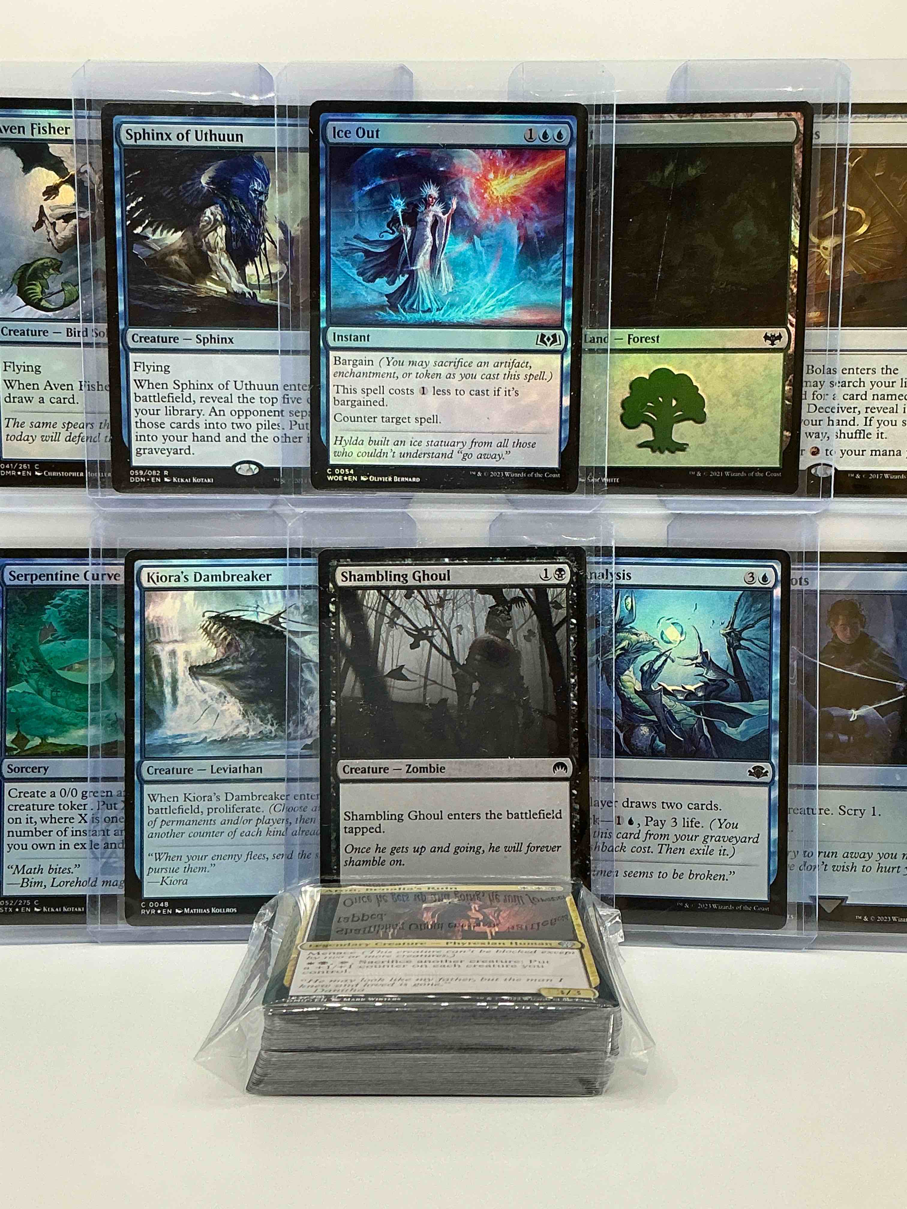 Condition photo showing New/Like New for magic the gathering 50 card lot! lot includes 10 rare or holo foil cards! all cards in excellent shape condition! a great way to join the mtg craze!