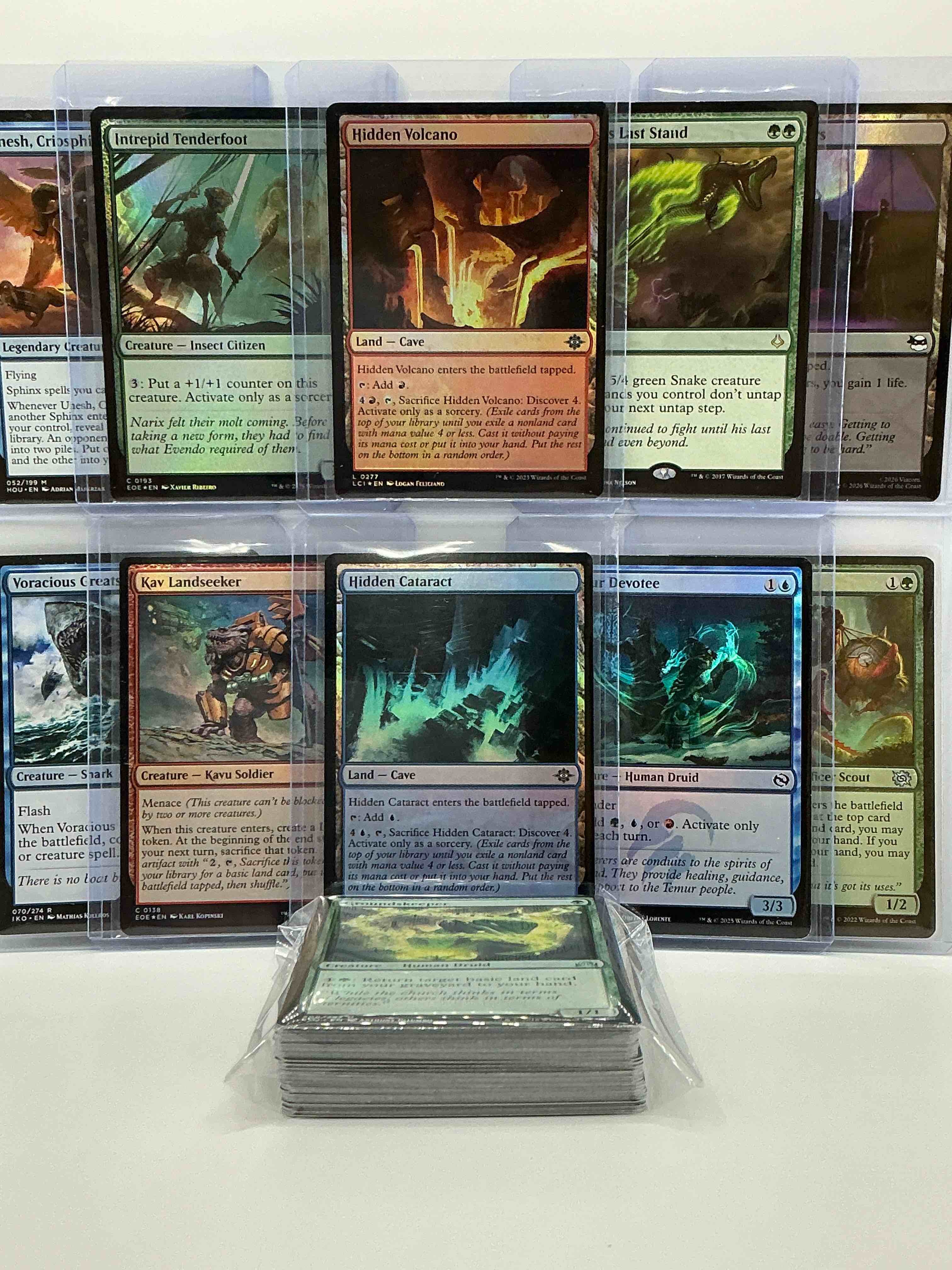 Condition photo showing New/Like New for magic the gathering 50 card lot! lot includes 10 rare or holo foil cards! all cards in excellent shape condition! a great way to join the mtg craze!