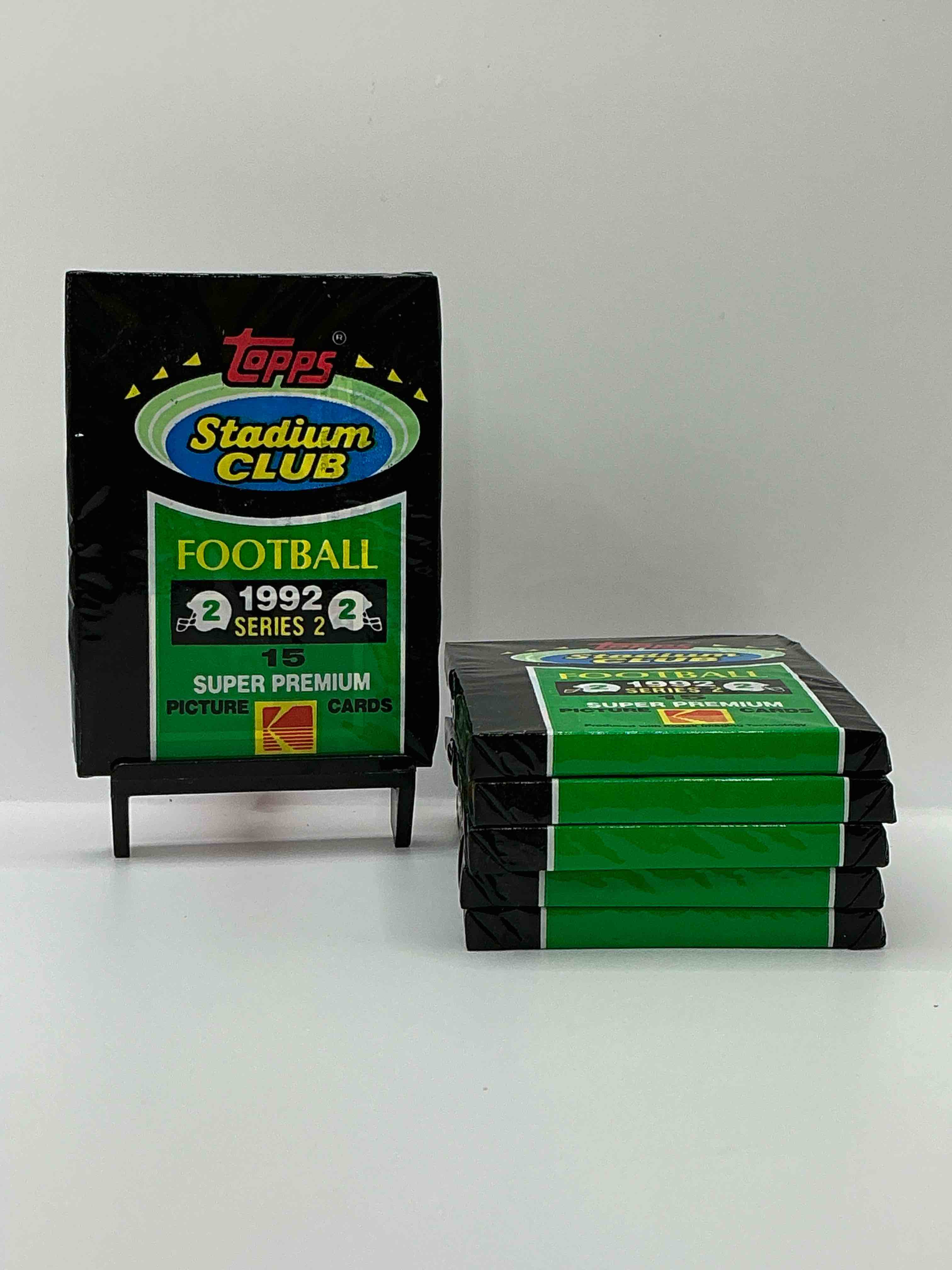 rare! 1992 topps stadium club unopened wax pack, direct from original sealed retail case. sought after by collectors because each pack has a topps gold card! search for tons of stars like montana, rice, barry sanders, emmitt smith & so much more!
