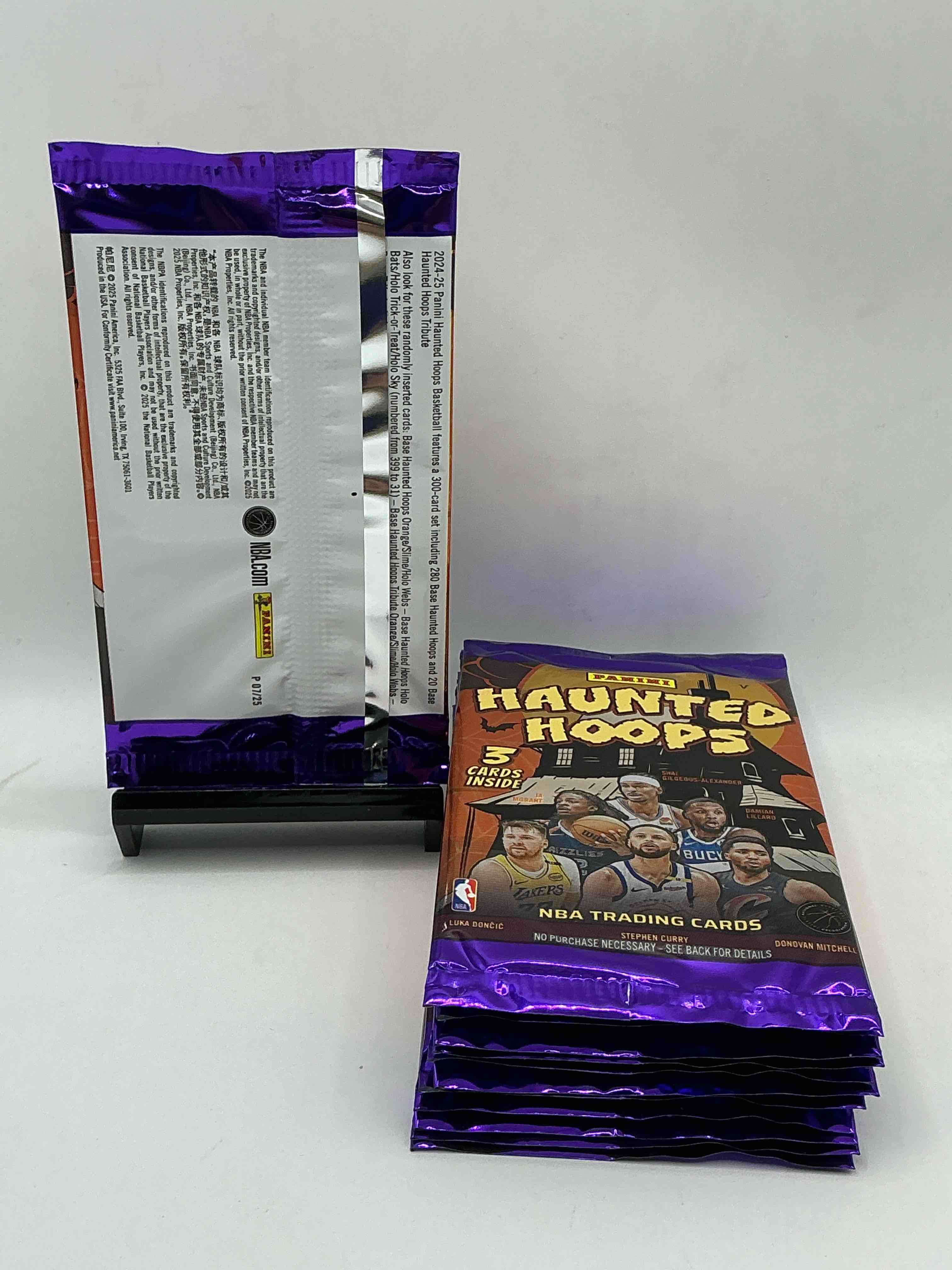 Condition photo showing New/Like New for reed sheppard rookie!? stephon castle rookie!?  2025 nba basketball packs, spooky edition! nba hoops craziness!