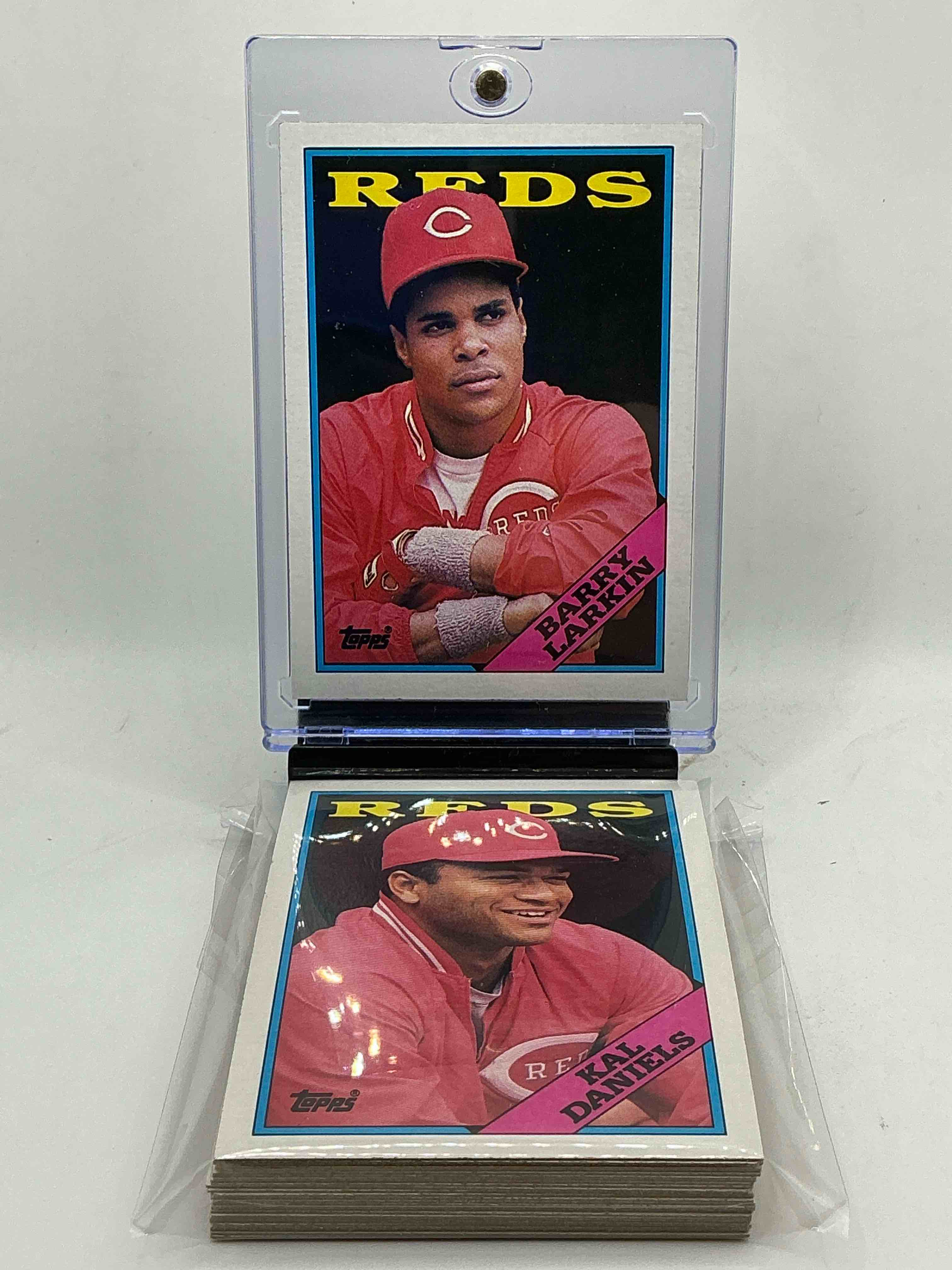 1988 reds topps baseball team set! vintage reds lot! barry larkin, dave concepcion & more! 80’s baseball history… cincinnati reds! 