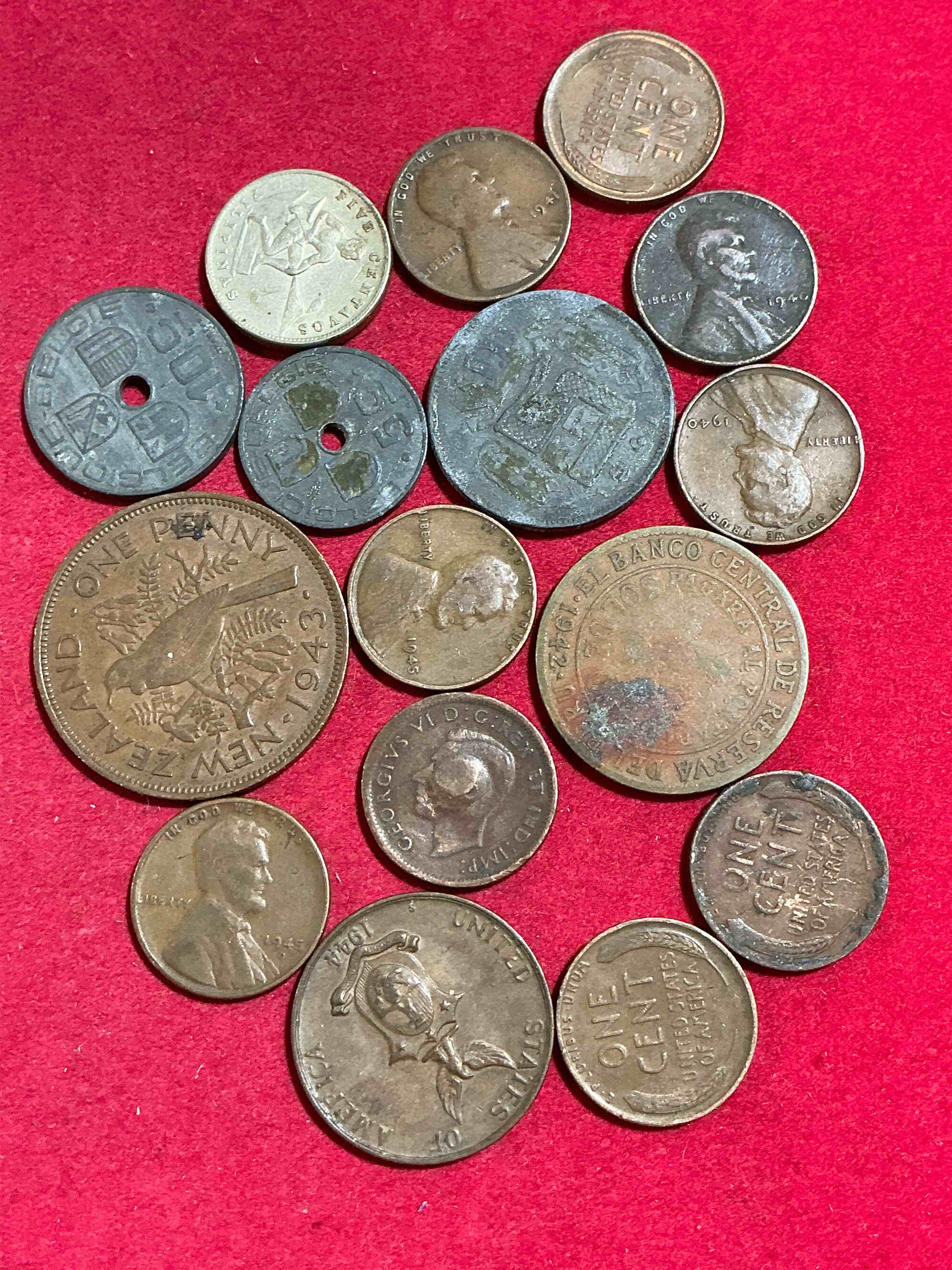 Condition photo showing Good Condition for world war two era buffs rejoice! check out this collection of ww2 era (1939-1945) coins! super hard to collect & find in one place! great conversation pieces & incredible pieces of history!