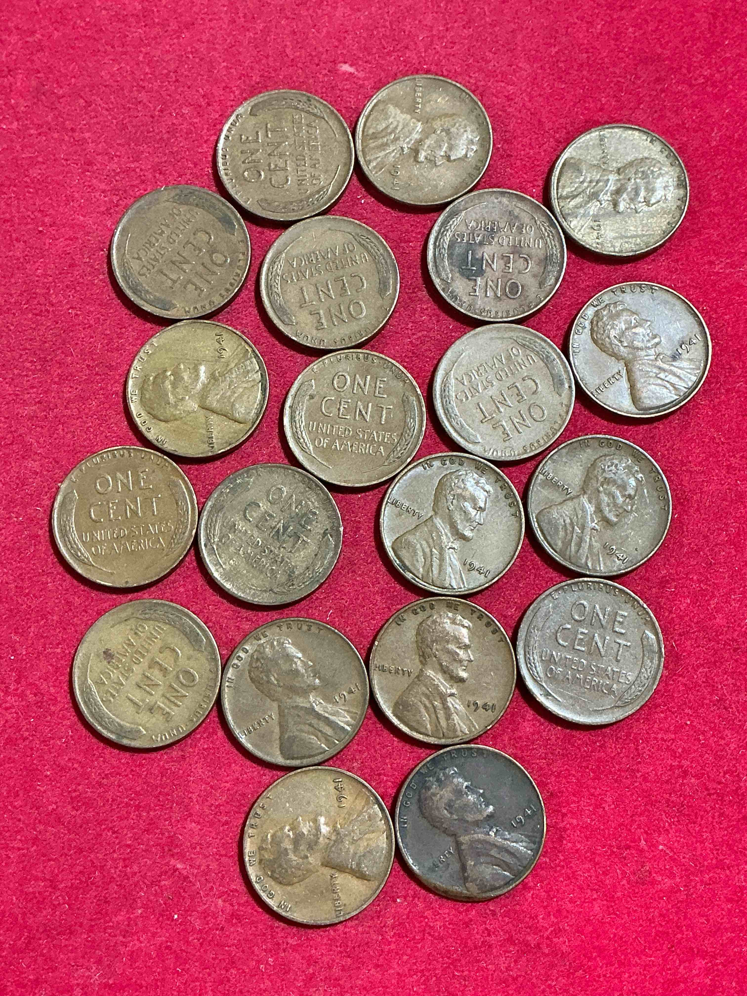Condition photo showing Good Condition for 1941 pearl harbor ww2 era pennies! dec 7, 1941, a day that will live in infamy when the japanese bombed pearl harbor bringing america into world war 2! up for auction are 1941 pennies in great condition, awesome pieces of wwii history!