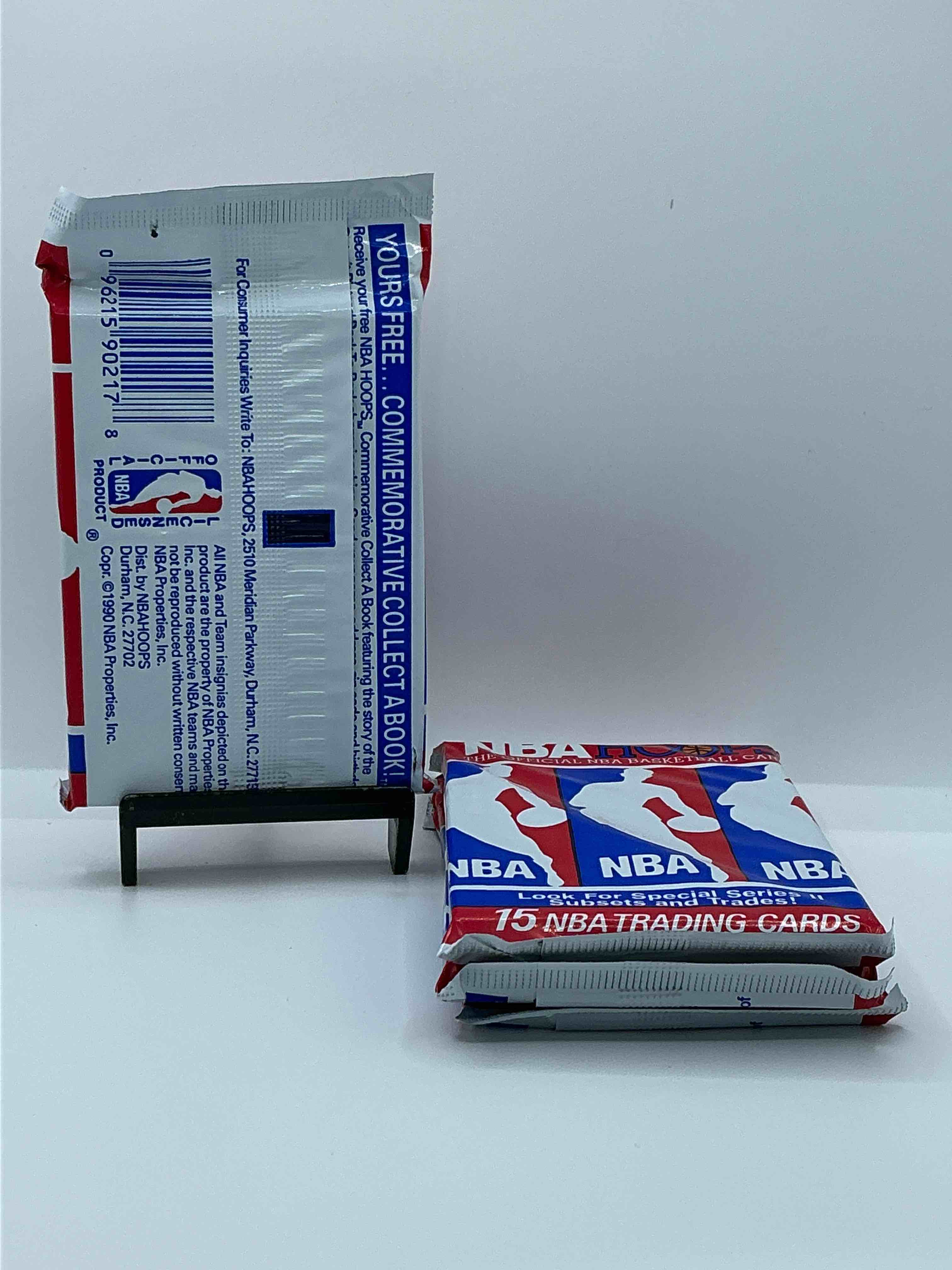 Condition photo showing New/Like New for michael jordan?! wow, vintage 1990/91 nba hoops rare red series two sealed sports card & collectible pack, direct from original factory sealed retail case! series 2 extremely hard to find & includes sought after subsets! look for many valuable cards such as michael jordan #65 (psa 10 value $225) & so much more!