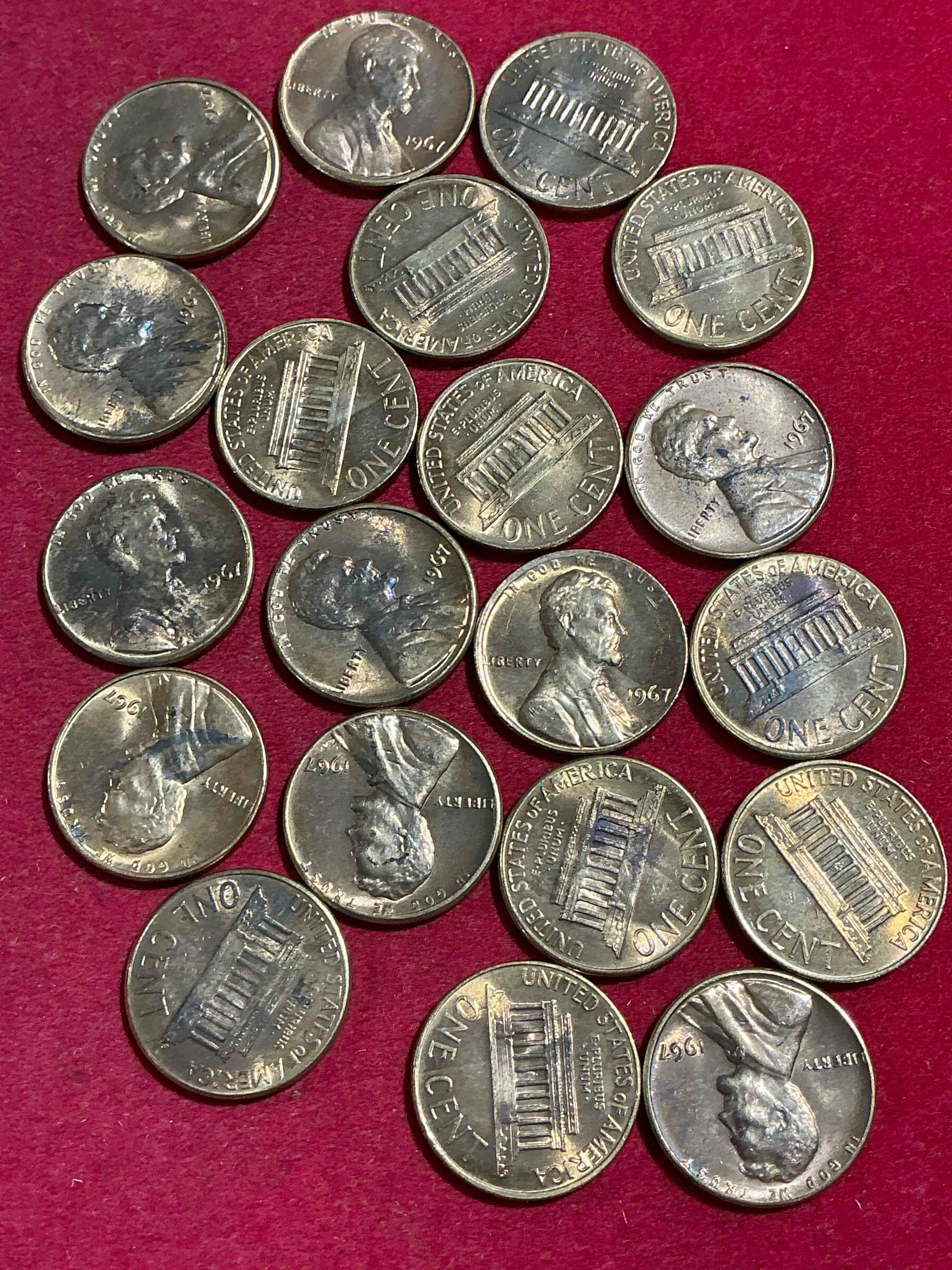 Condition photo showing New/Like New for 1967 “summer of love” brilliant uncirculated pennies! check out these 1967 “summer of love” era pennies in brilliant uncirculated condition, many direct from the original treasury rolls! these pennies haven’t seen the light of day since 1967! own these highly collectible pieces of history in mint condition!
