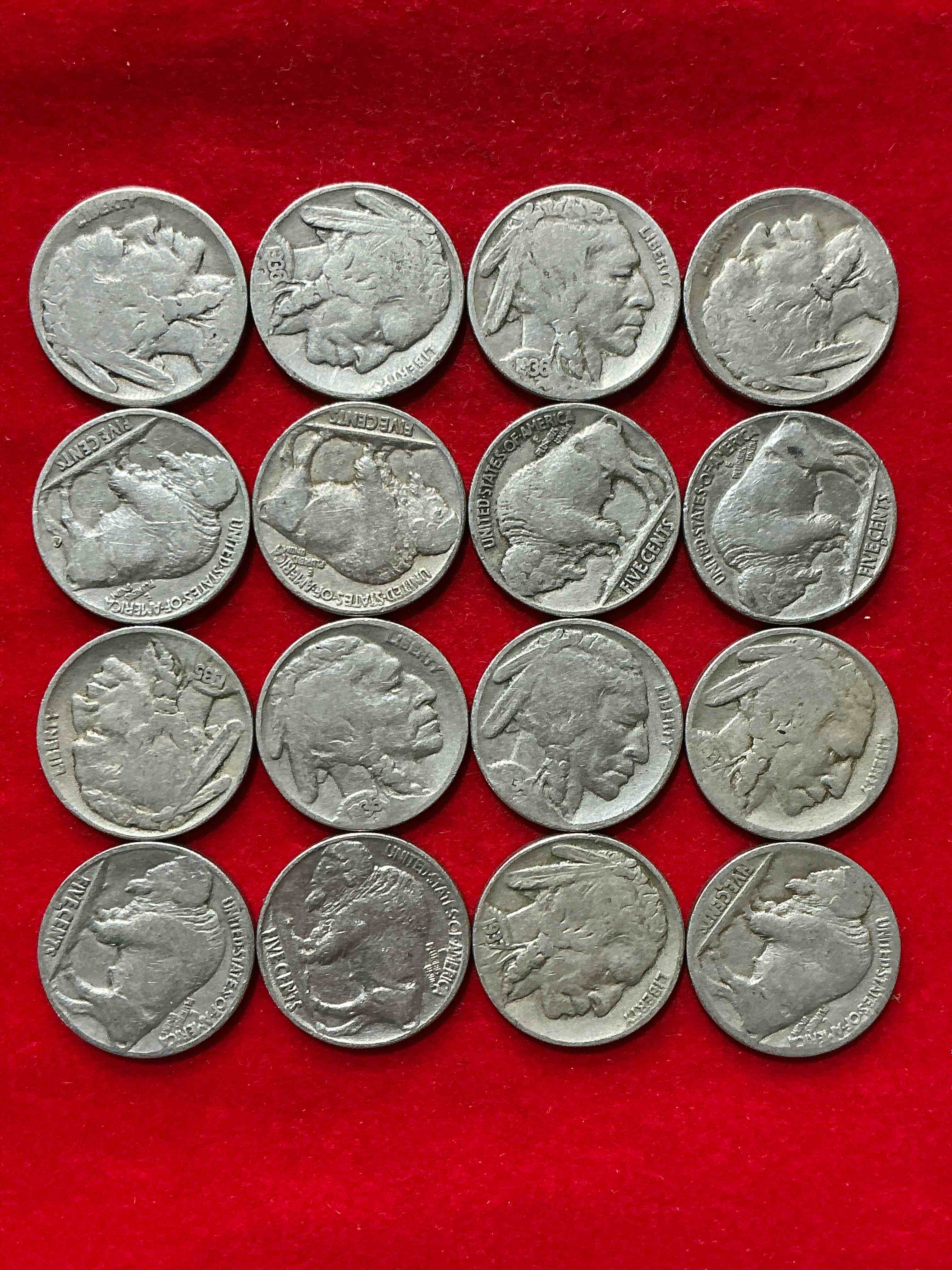 Historic Buffalo Nickels! Indian Head Buffalo Nickels Were Minted From 1913 To 1938 & Have Become A Favorite For Coin Collectors Around The World! Own Pieces Of American History With These Cool Indian Head Buffalo Nickels In Circulated Condition, Most With Visible Dates Which Is Very Rare For Buffalo Nickels!