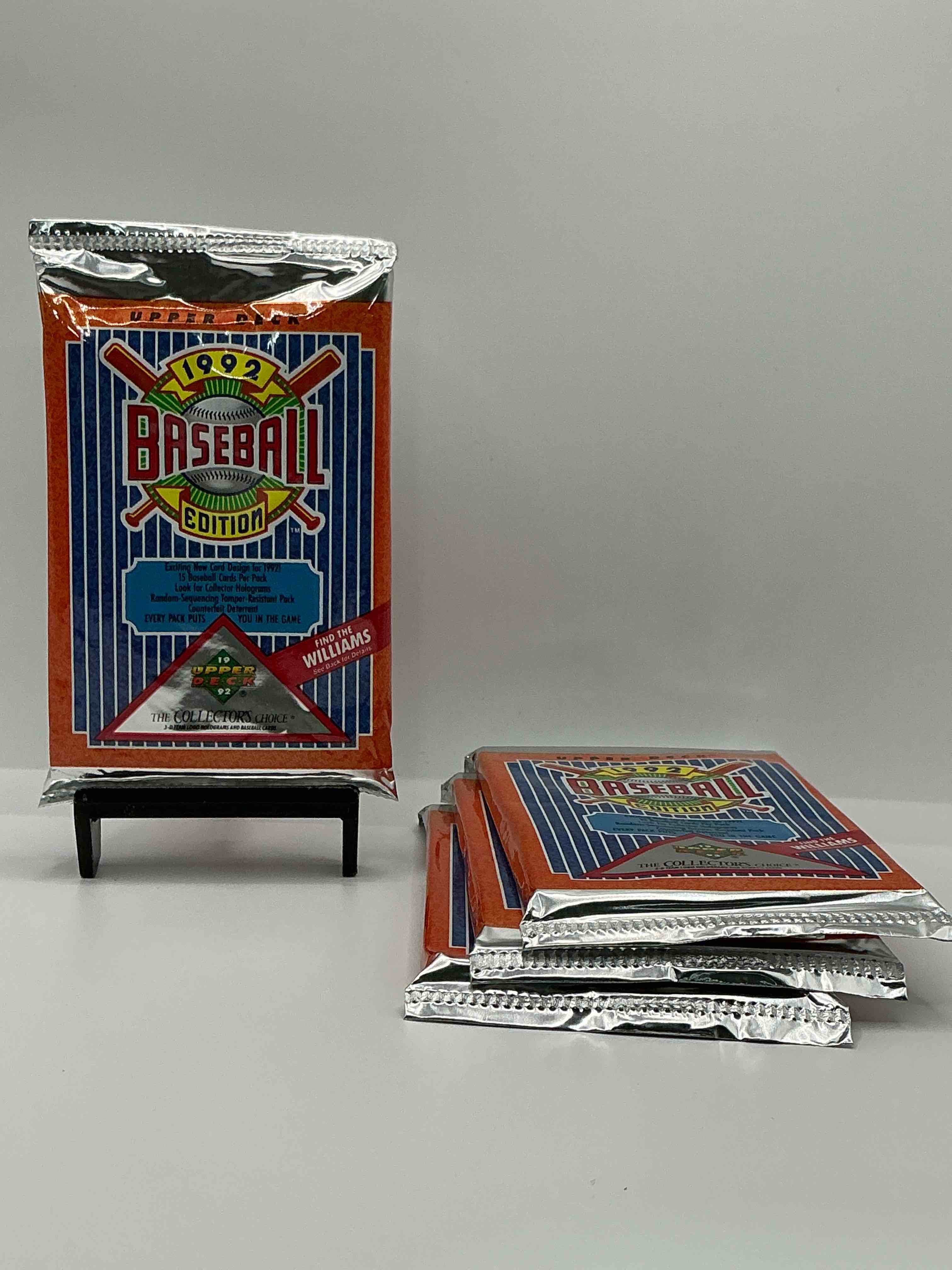 1992 Upper Deck Baseball Sealed Sports & Collectible Card Pack, Direct From Original Sealed Retail Case! Search For Ultra Rare & Valuable Ted Williams & Johnny Bench Signed Insert Cards As Well As Deion Sanders, Ken Griffey Jr., Nolan Ryan & So Much More!