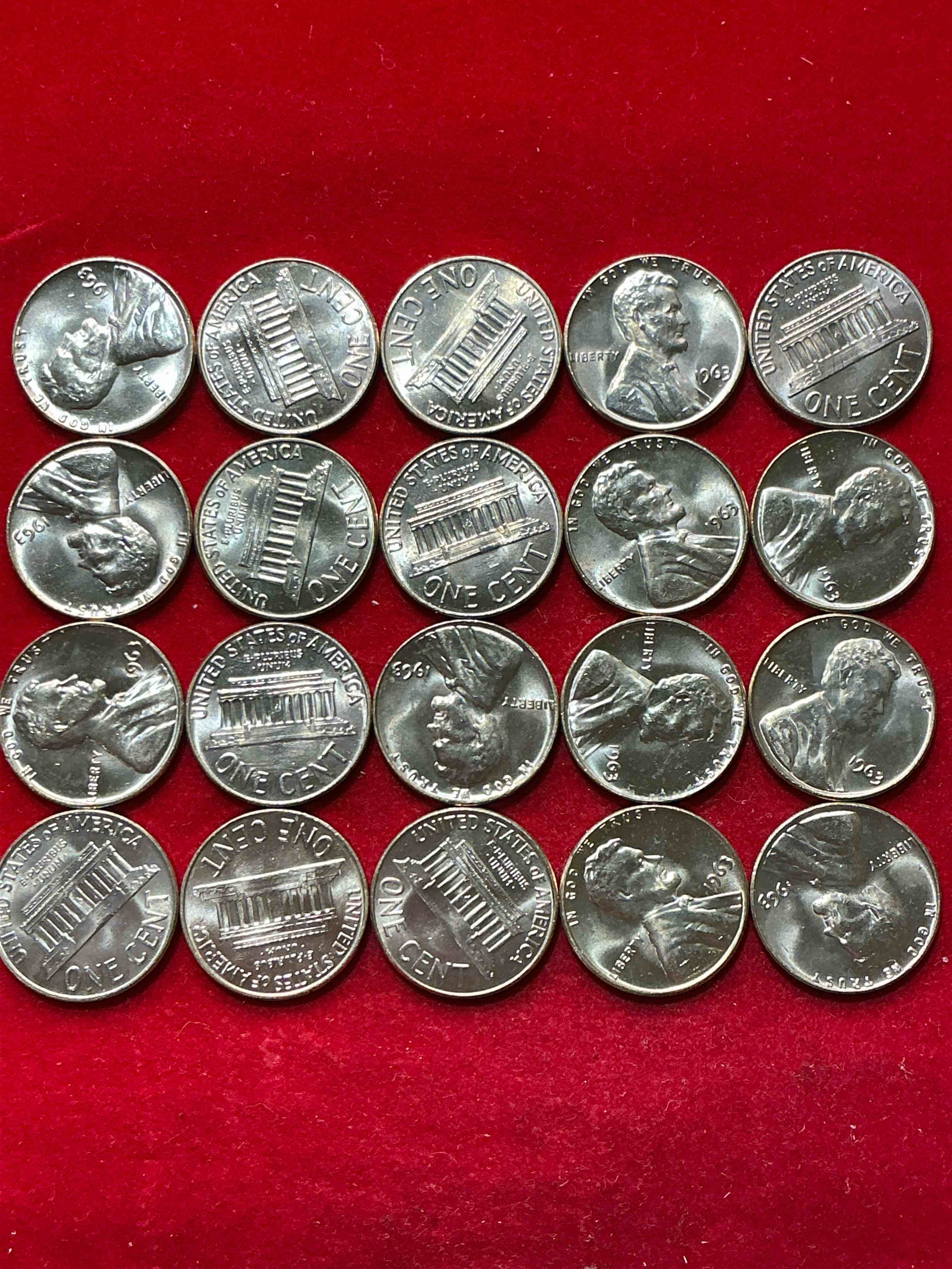 1963 "I Have A Dream" Era Brilliant Uncirculated Wheat Pennies! These 1963 Pennies Are Direct From The Original Treasury Rolls & Haven't Seen The Light Of Day Since 1963! Dr. Martin Luther King Famously Gave His "I Have A Dream" Speech On Aug 28, 1963. Own Pieces Of This Era With These Incredible Pieces Of History!