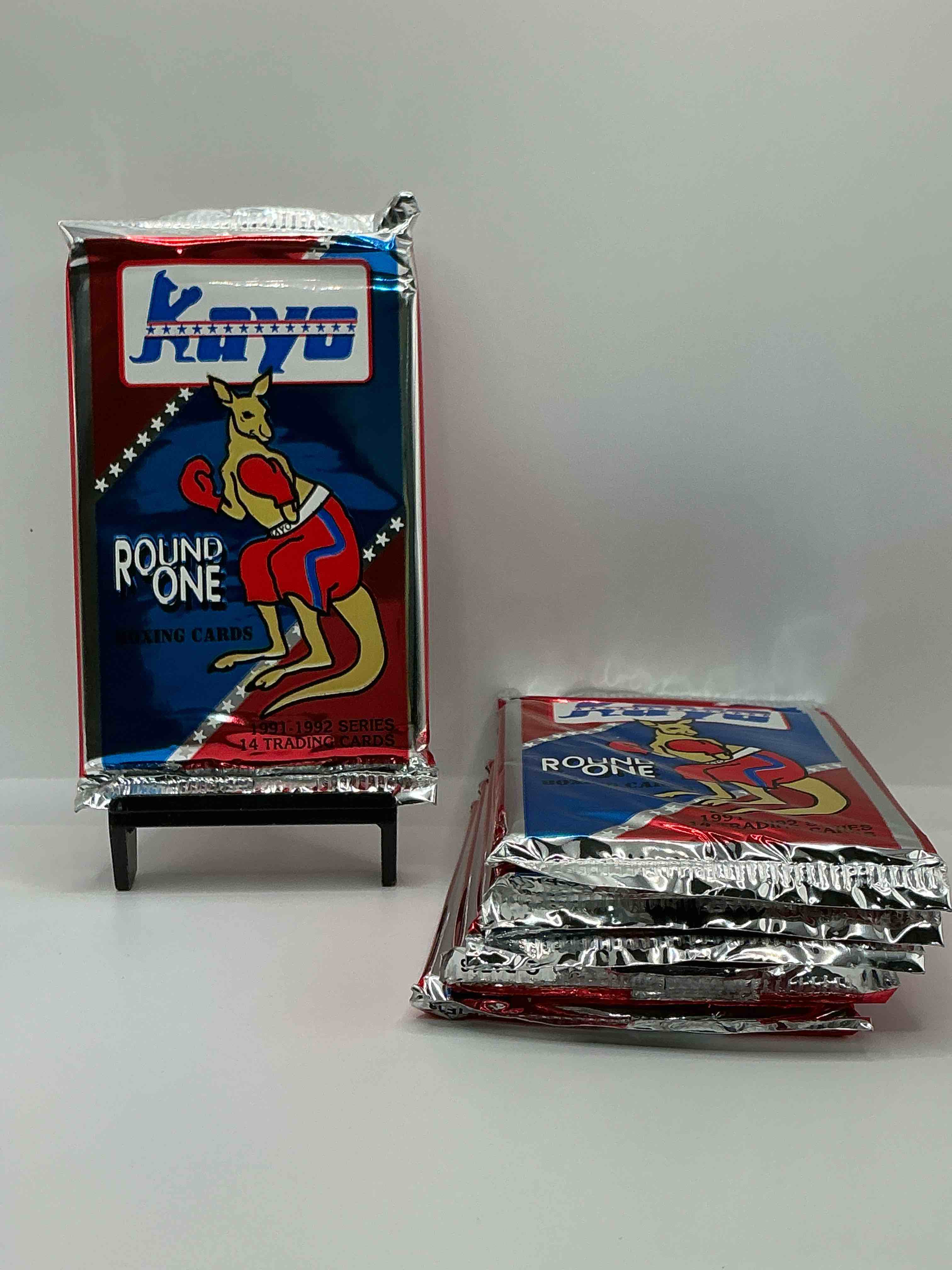 1991-92 Kayo Round One Boxing Cards! 14 Cards Per Pack! Look For Roy Jones Jr, Lennox Lewis, James Toney & More! Beautiful Packs!