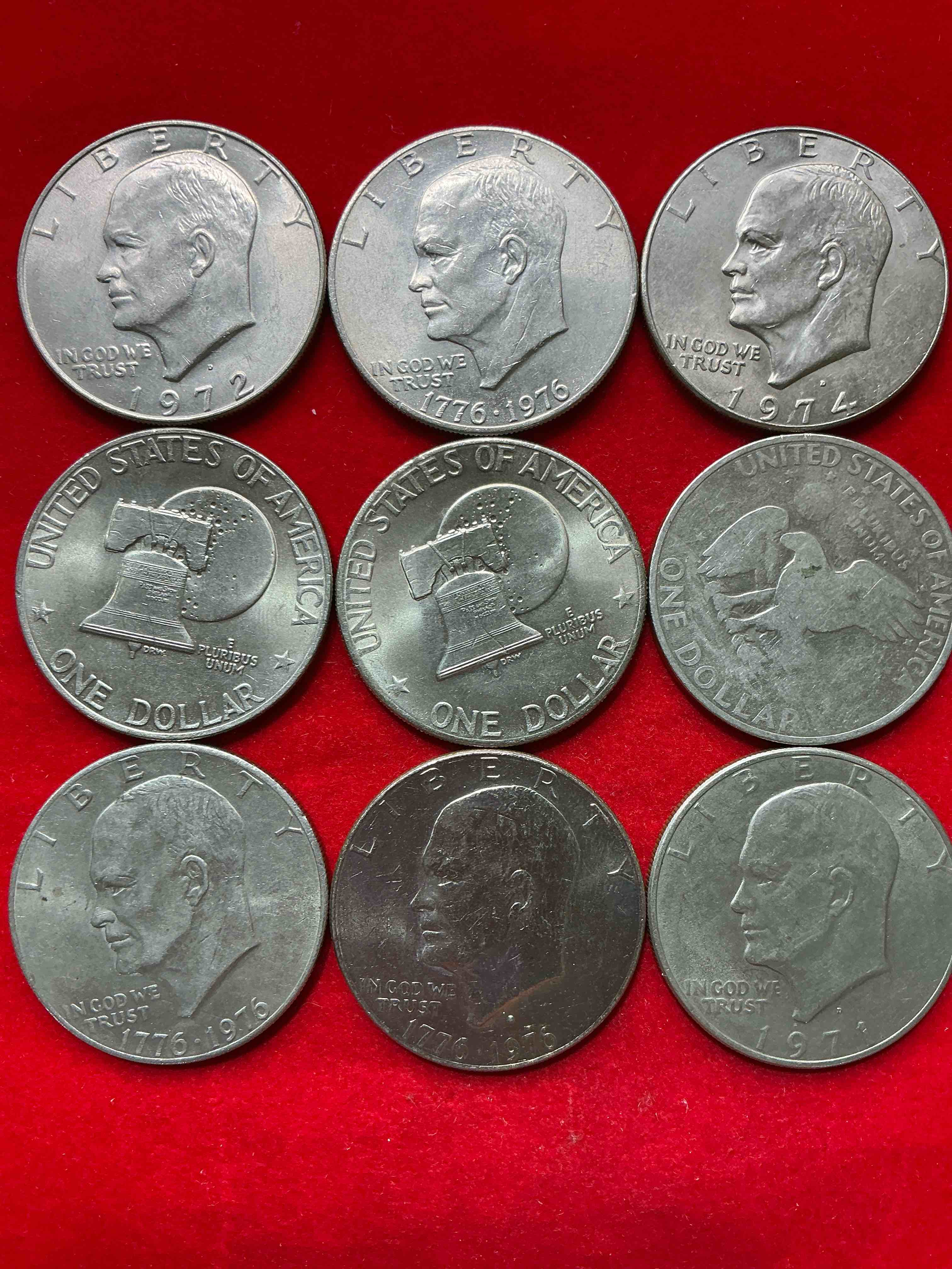 Gorgeous Eisenhower Dollars! Here Are Circulated “Ike” Dollars! Up For Auction Are Ike One Dollar Coins From Different Years! Awesome Ike Dollars! Even Includes Rare Bicentennial 1976 Edition