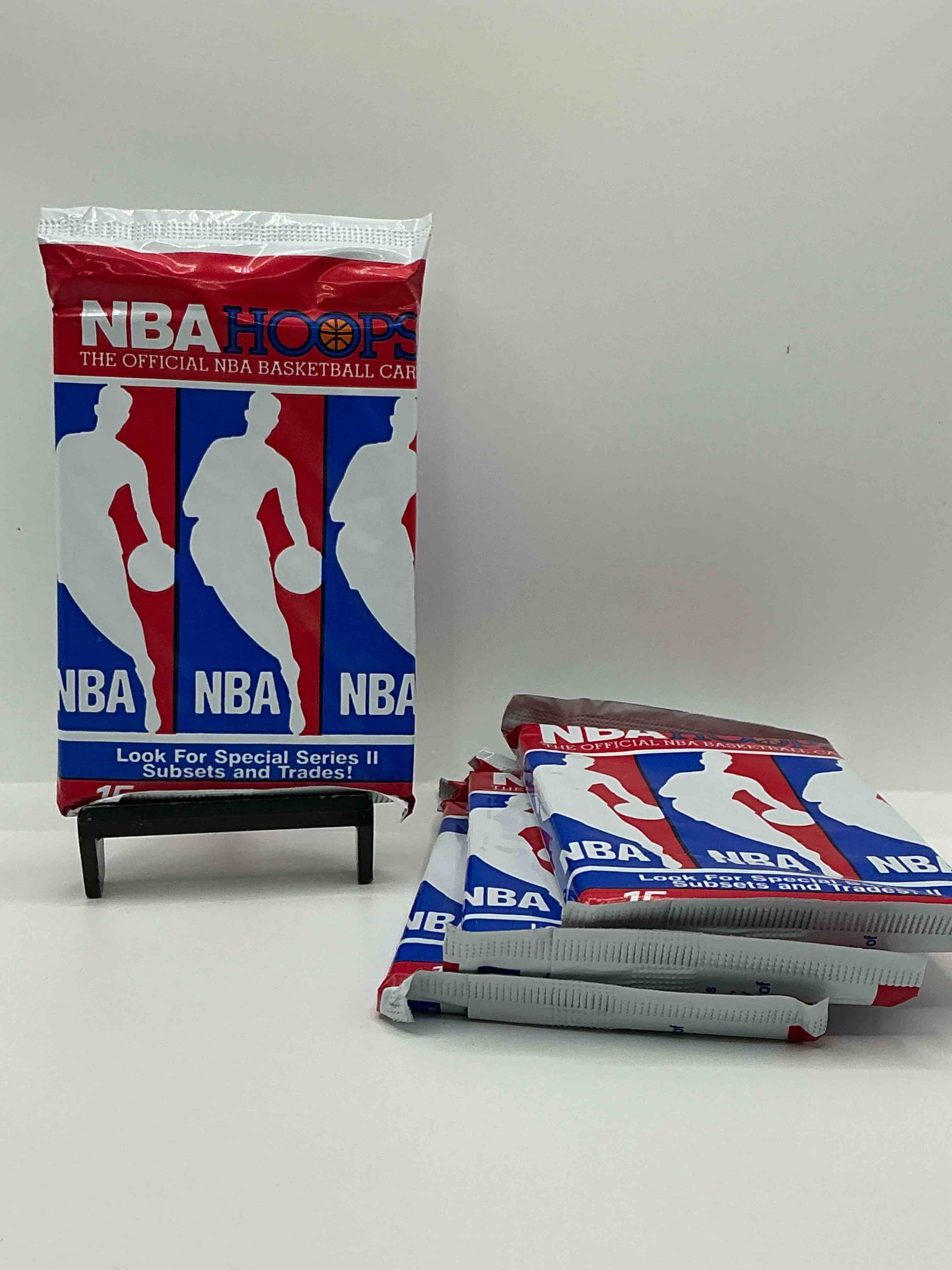 Michael Jordan?! Wow, Vintage 1990/91 NBA Hoops RARE Red Series Two Sealed Sports Card & Collectible Pack, Direct From Original Factory Sealed Retail Case! Series 2 Extremely Hard To Find & Includes Sought After Subsets! Look For Many Valuable Cards Such As Michael Jordan #65 (PSA 10 Value $225) & So Much More!