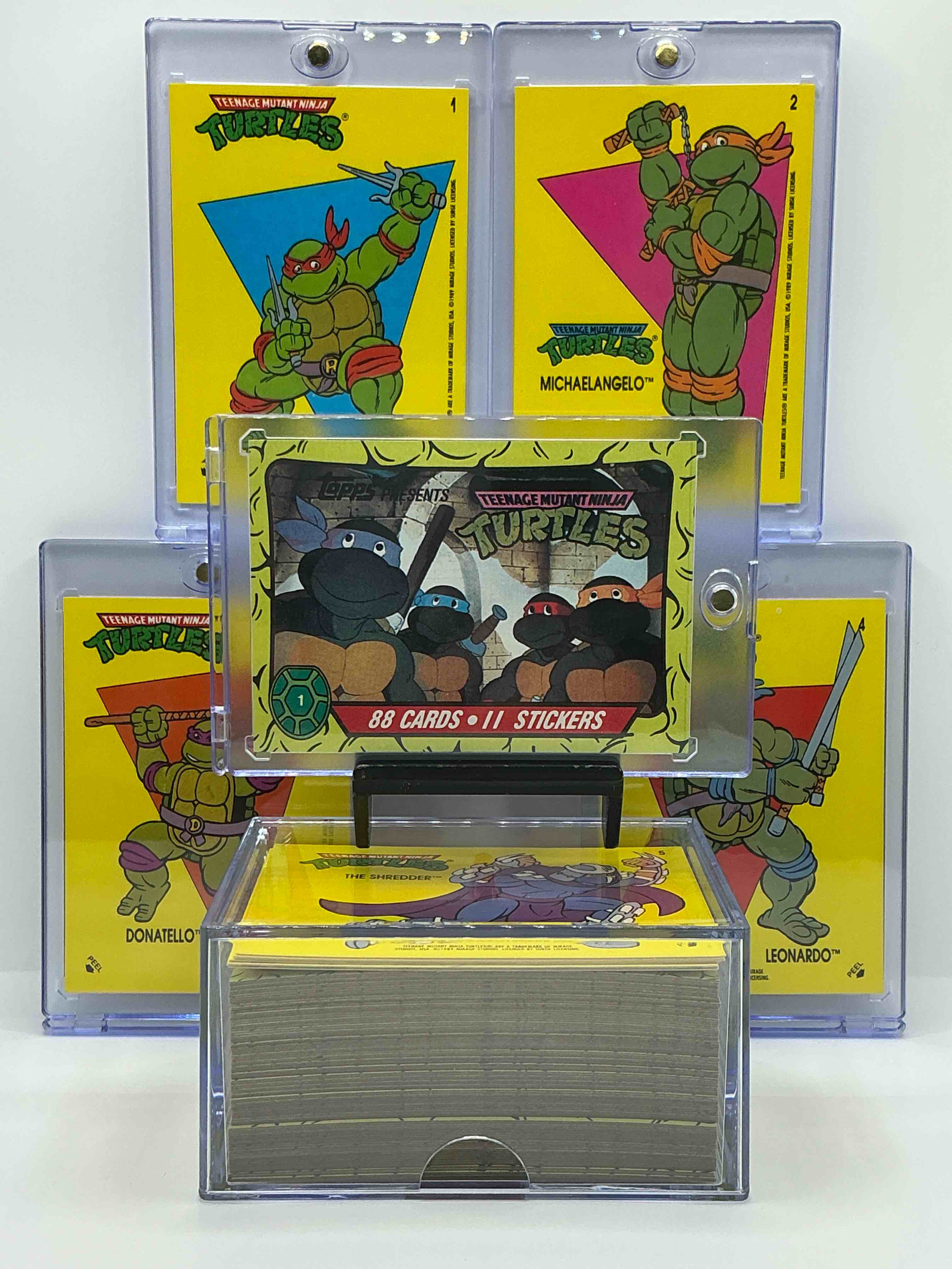 1989 Ninja Turtle WOW!  Totally Complete Original, Authentic Teenage Mutant Ninja Turtles Complete Trading Card & Stickers!  All 88 Cards & 11 Stickers Included, For A Total Qty Of 99! Excellent Condition!  Your Chance To Own A Genuine TMNT Original Serious Collectible! 