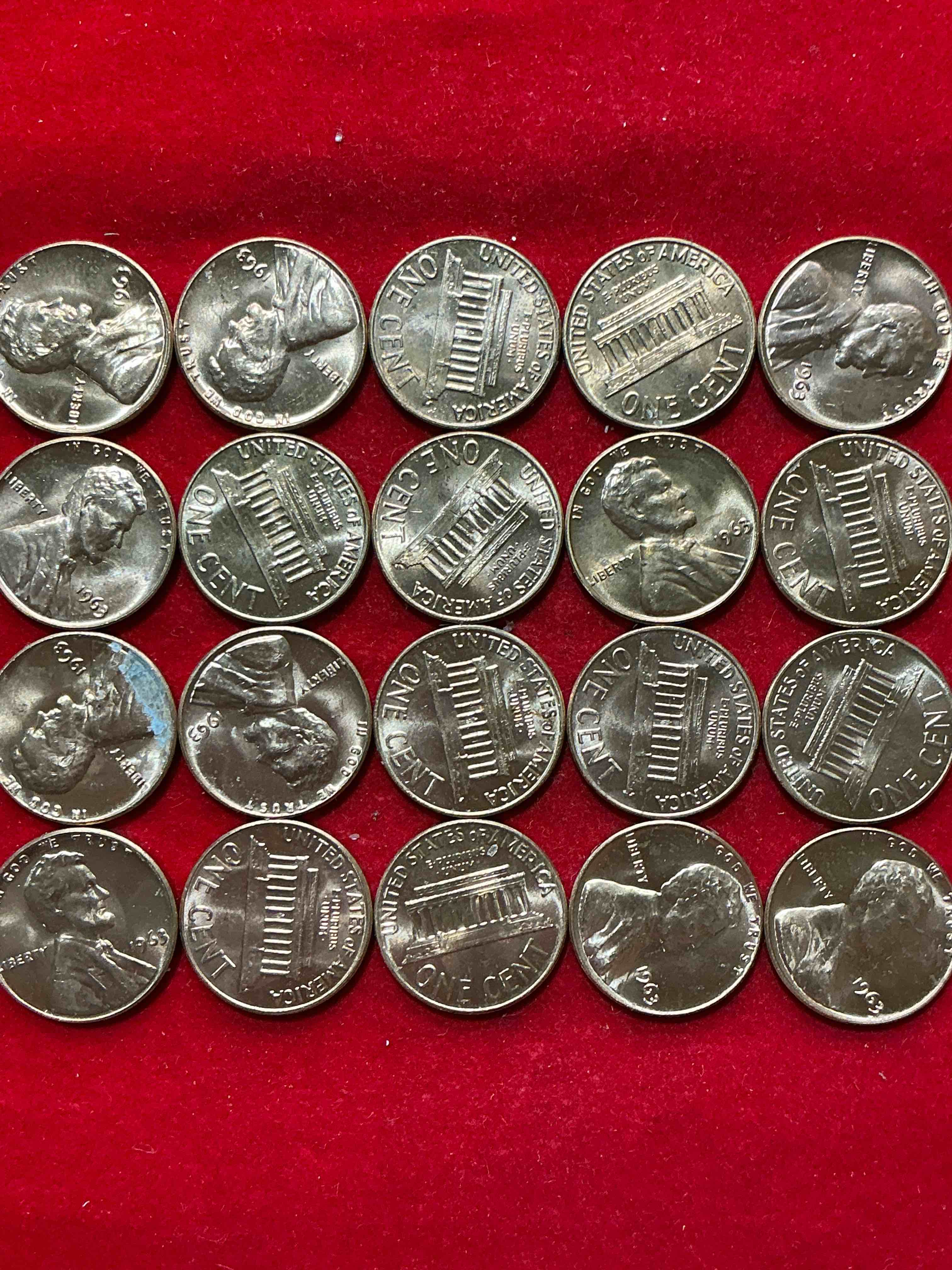 Condition photo showing New/Like New for 1963 "i have a dream" era brilliant uncirculated wheat pennies! these 1963 pennies are direct from the original treasury rolls & haven't seen the light of day since 1963! dr. martin luther king famously gave his "i have a dream" speech on aug 28, 1963. own pieces of this era with these incredible pieces of history!