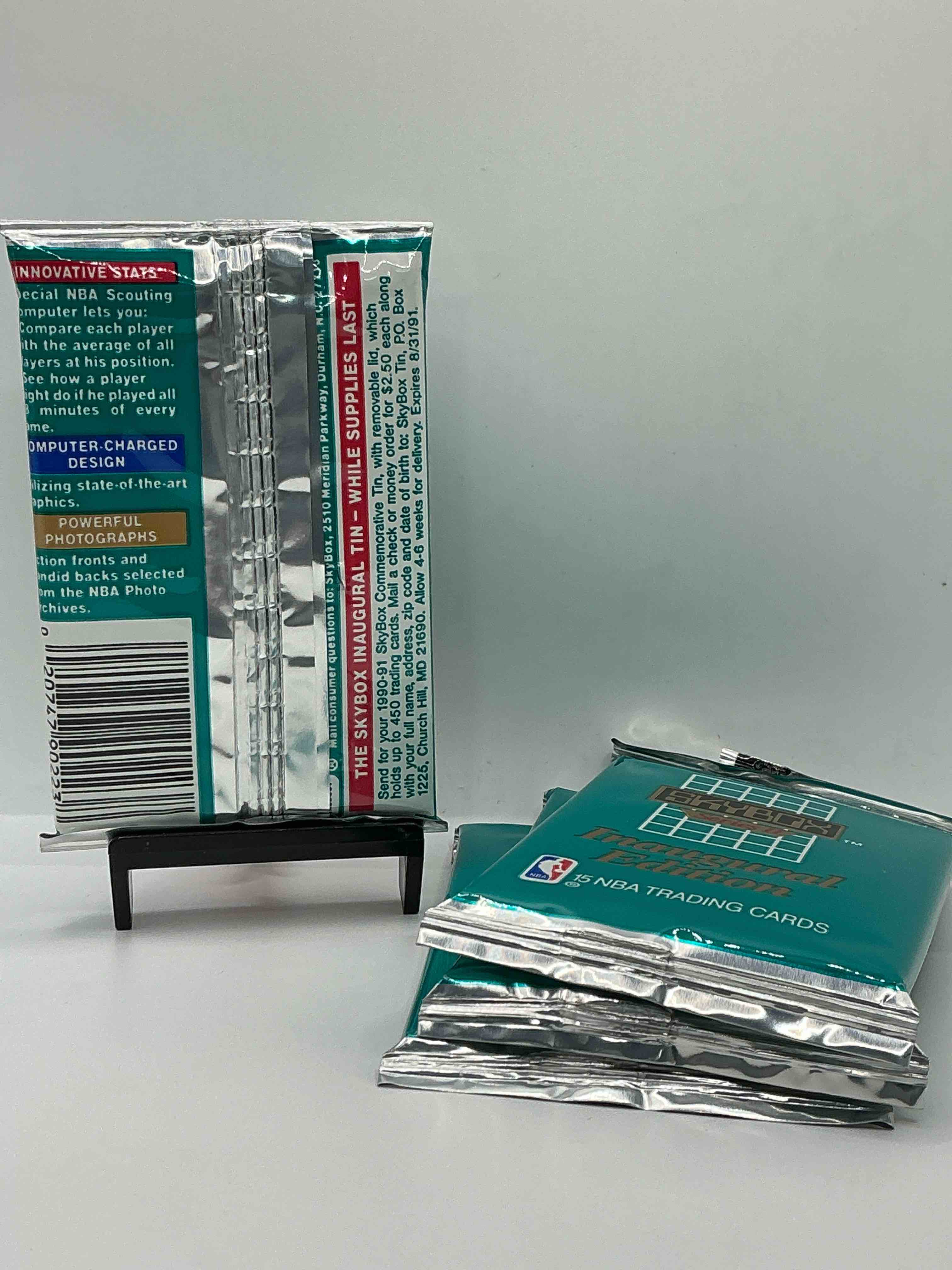 Condition photo showing New/Like New for let the search begin! mj, magic, bird & more! basketball bonanza! 1990-91 nba skybox series ii unopened sports card & collectible packs! direct from original box!search for valuable michael jordan, larry bird & magic johnson cards!