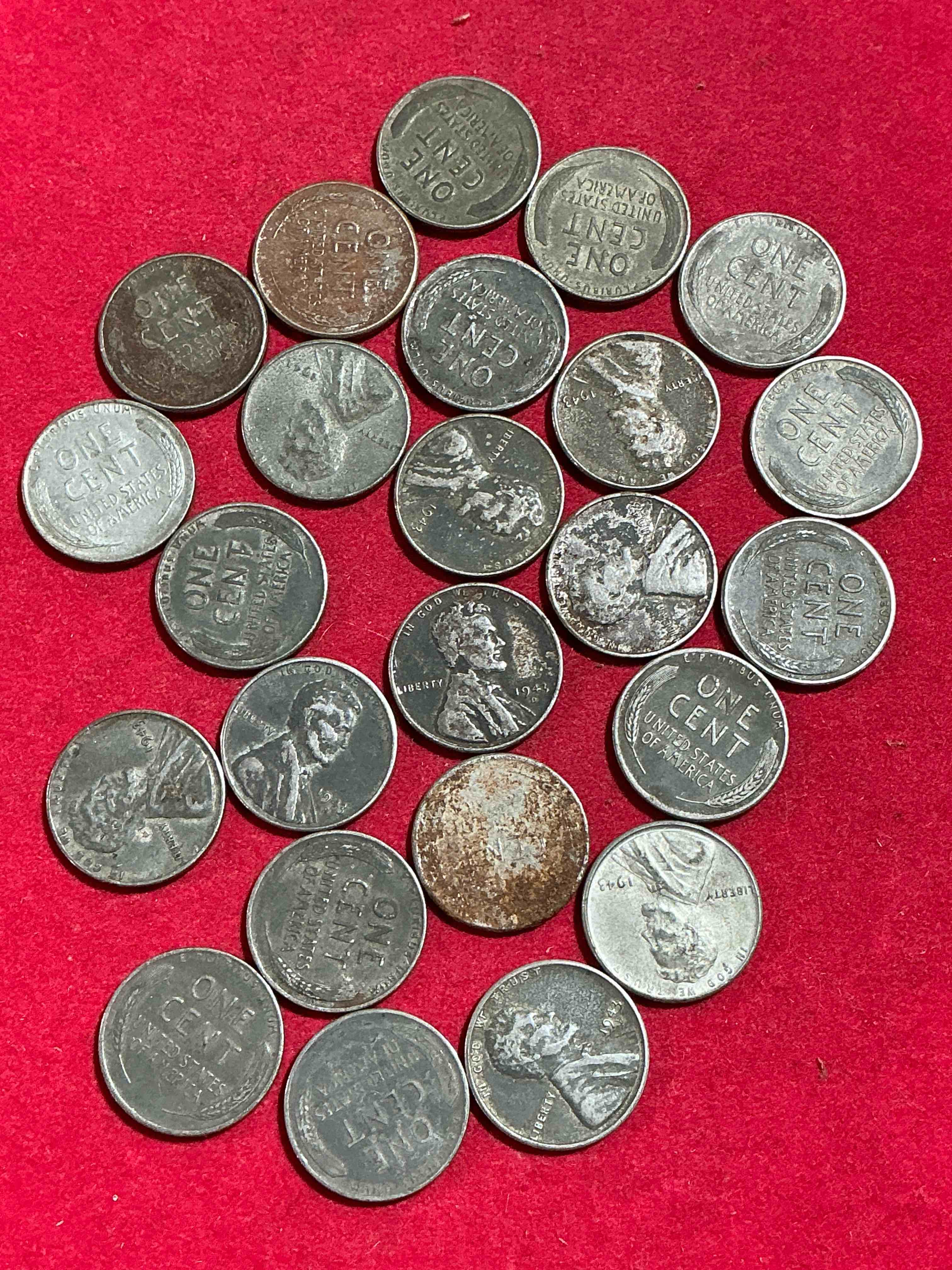 Condition photo showing Good Condition for 1943 world war il history! did you know that in 1943 copper was so valuable for making ammunition that the u.s. treasury made pennies out of steel?! 1943 steel pennies have become valuable, rare collector items! up for auction are rare wwii steel pennies appearing circulated. own pieces of world war ii history that are an awesome investment!