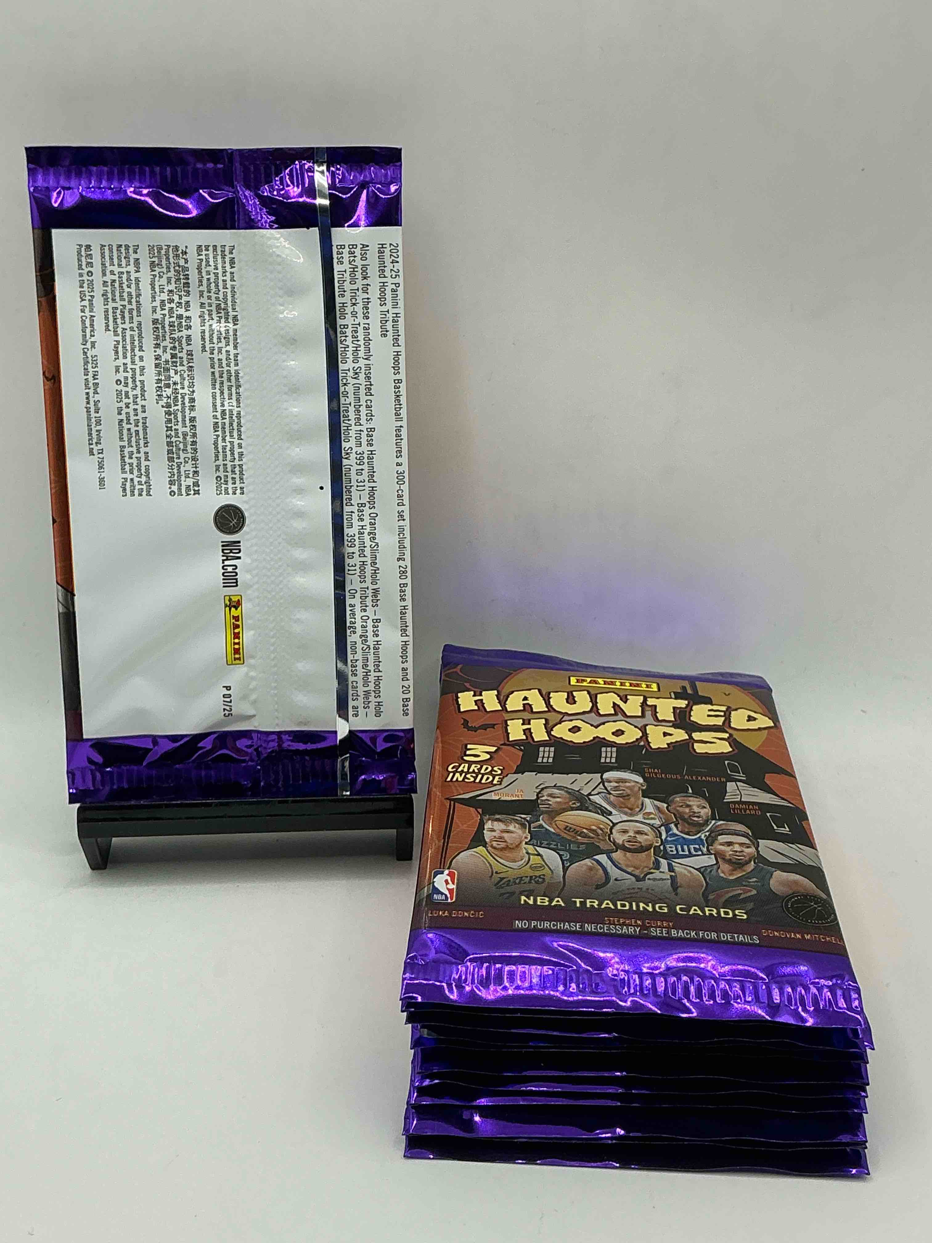 Condition photo showing New/Like New for reed sheppard rookie!? stephon castle rookie!?  2025 nba basketball packs, spooky edition! nba hoops craziness!