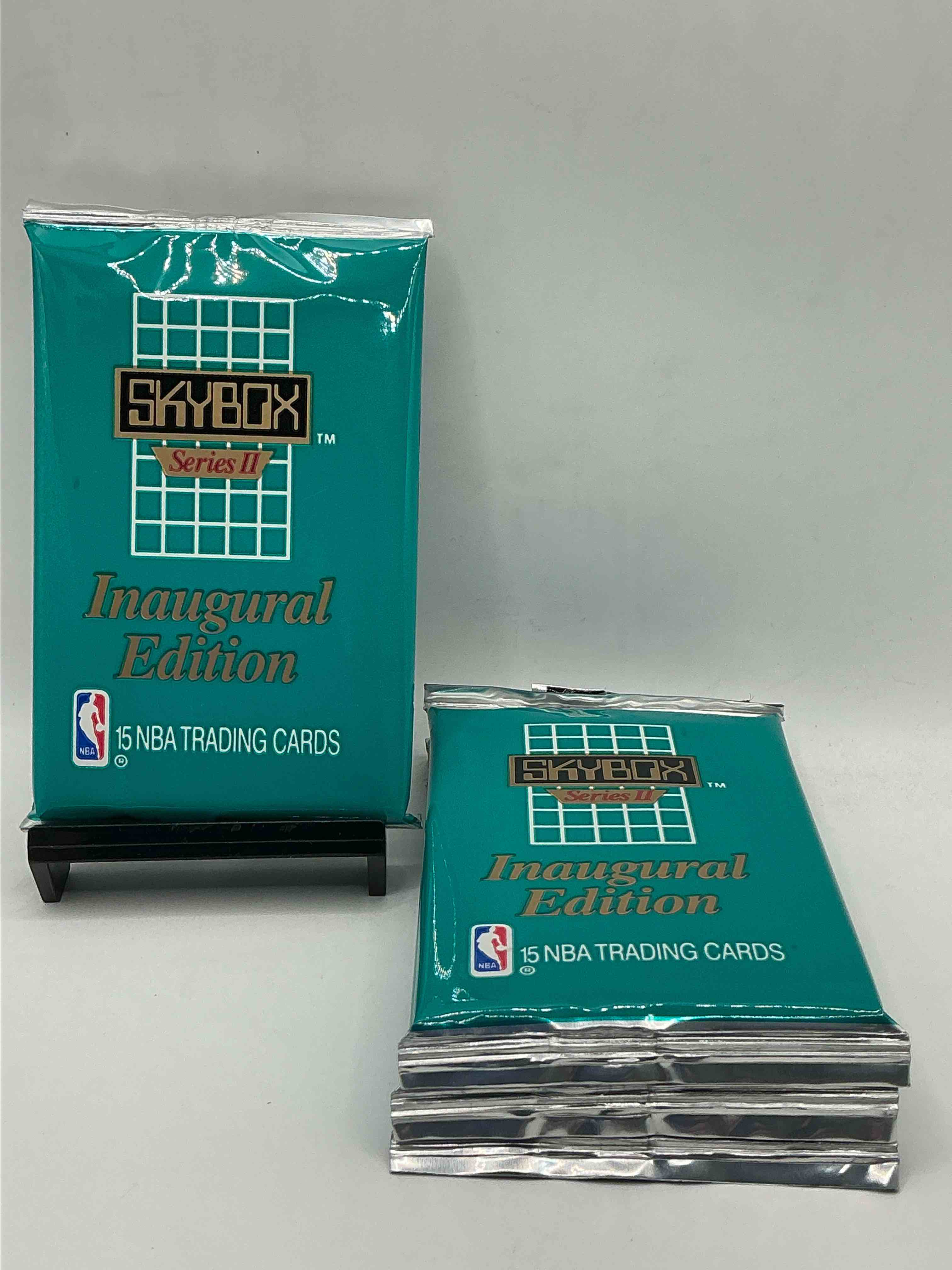 let the search begin! mj, magic, bird & more! basketball bonanza! 1990-91 nba skybox series ii unopened sports card & collectible packs! direct from original box!search for valuable michael jordan, larry bird & magic johnson cards!