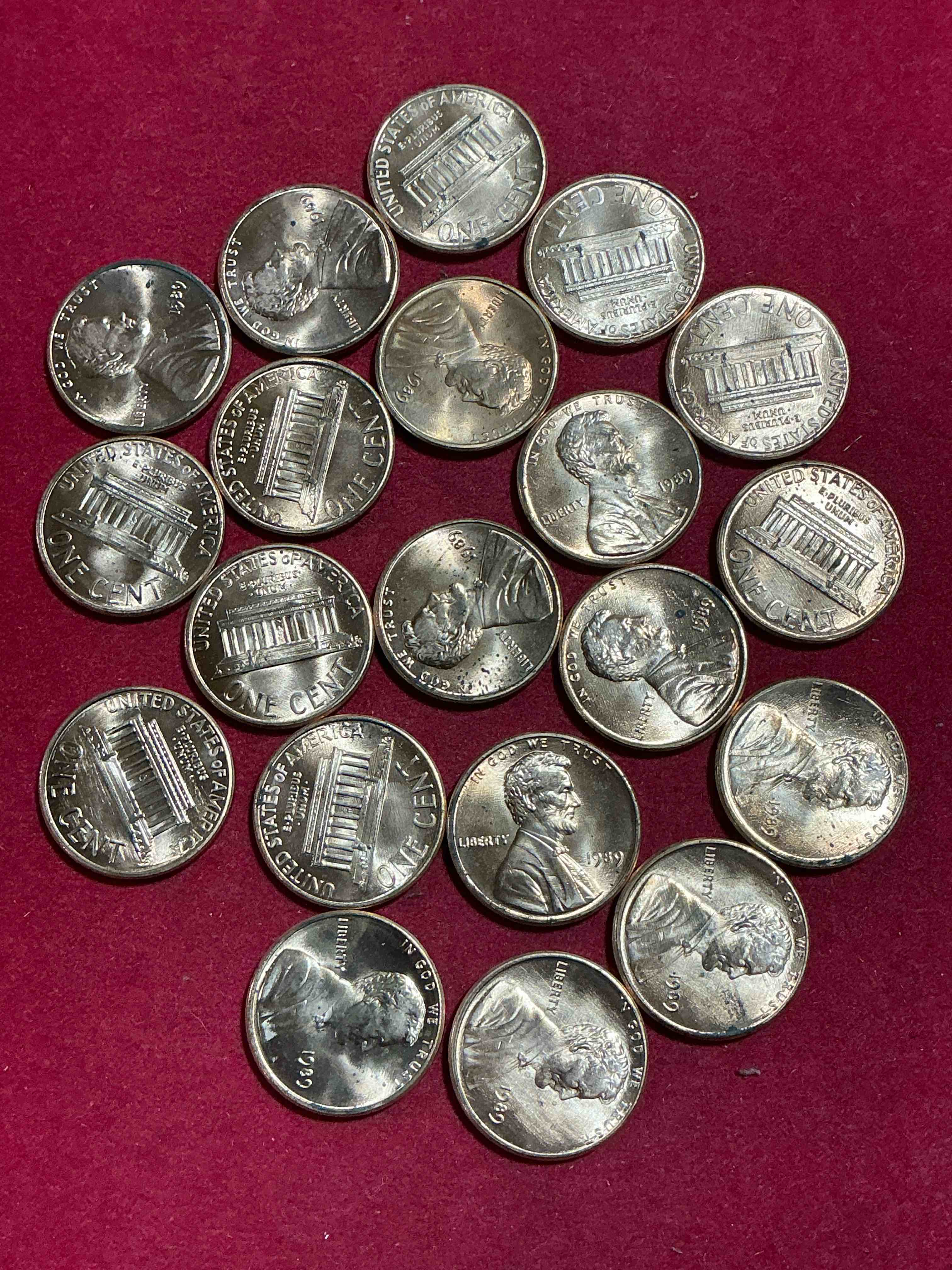 1989 brilliant uncirculated world wide web era pennies! 1989 is the year the world wide web was born! own these brilliant unc 1989 pennies, direct from original bank rolls! serious collector items from one of the most consequential years in history!