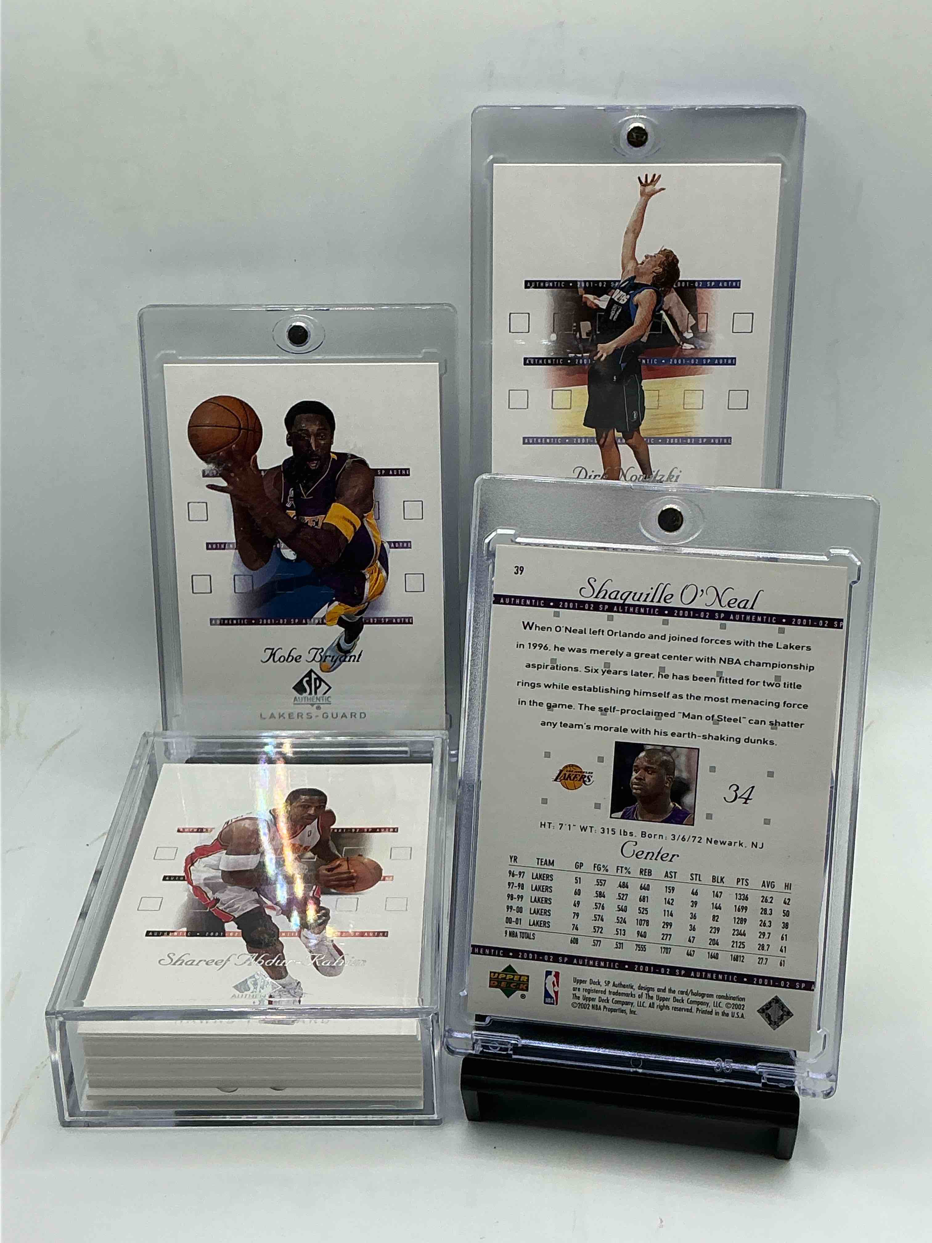 Condition photo showing New/Like New for 2002-03 basketball wow! super rare upper deck sp authentic nba basketball cards, complete all 100 cards from year! includes rare key michael jordan & allen iverson cards & so much more! excellent condition! a serious, rare, complete collector item!