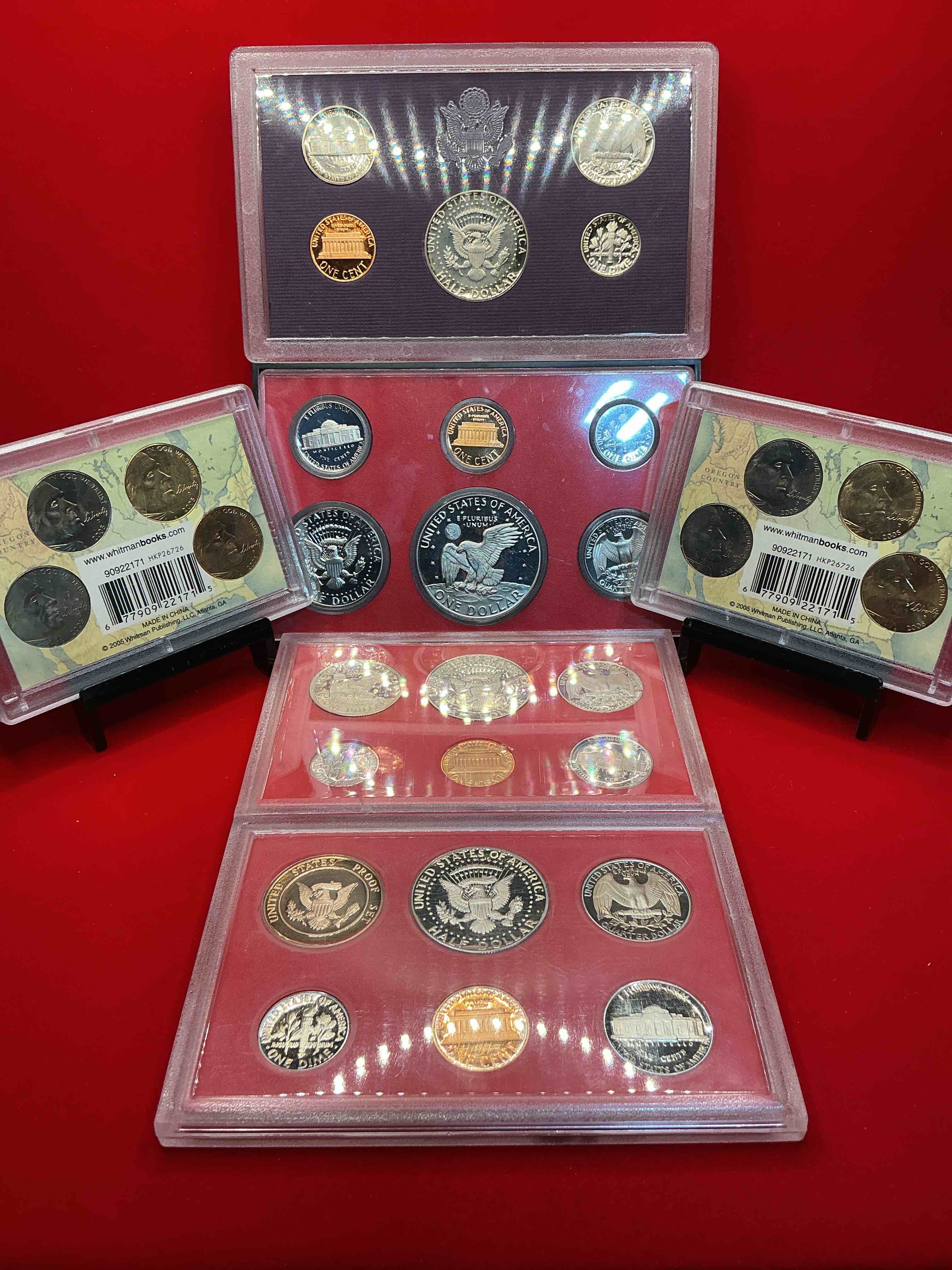 Condition photo showing New/Like New for mint coins galore! this lot includes various mint coins ranging from 1981-2005! these uncirculated coins are an excellent way to add to your coin collection