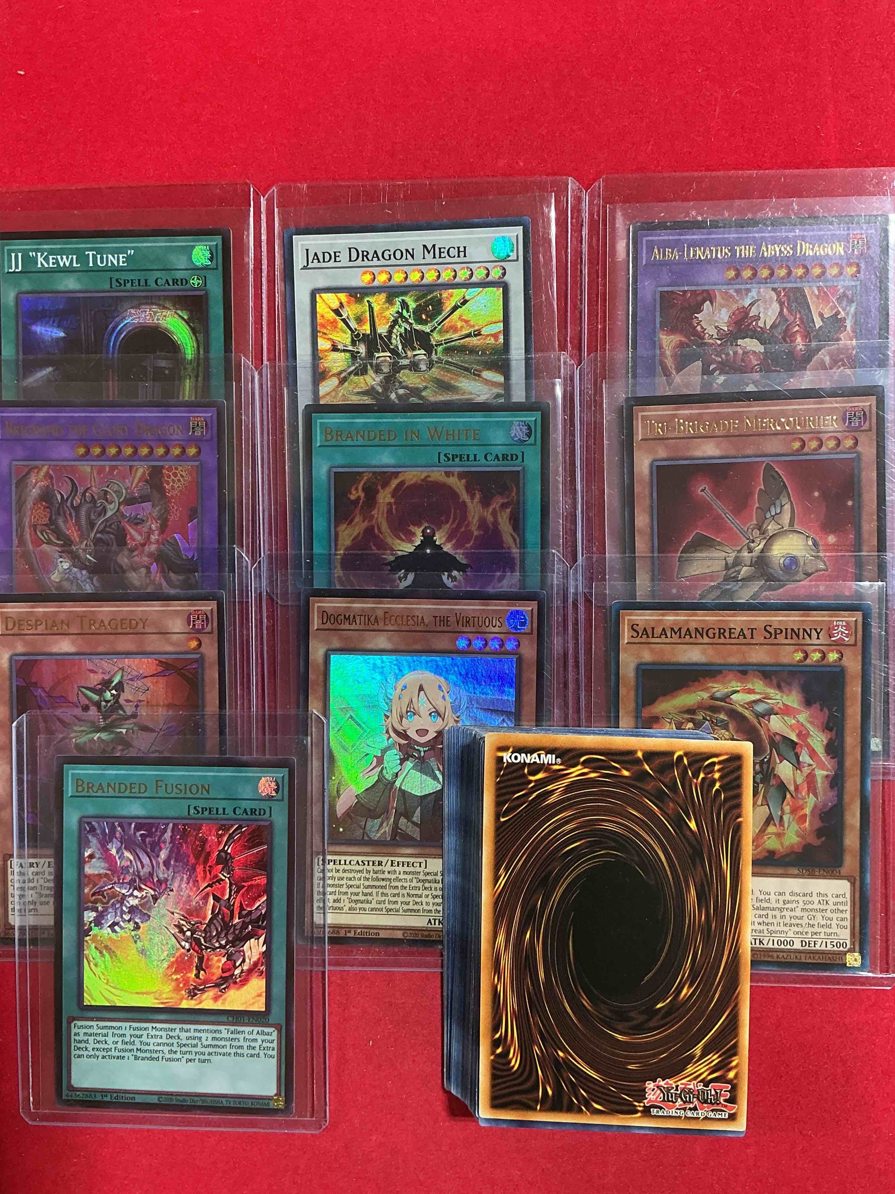 Condition photo showing New/Like New for yu-gi-oh!! this 50 card lot includes 10 holographic cards along with 40 others! an excellent way to start or build to your collection! join the yu-gi-oh craze!