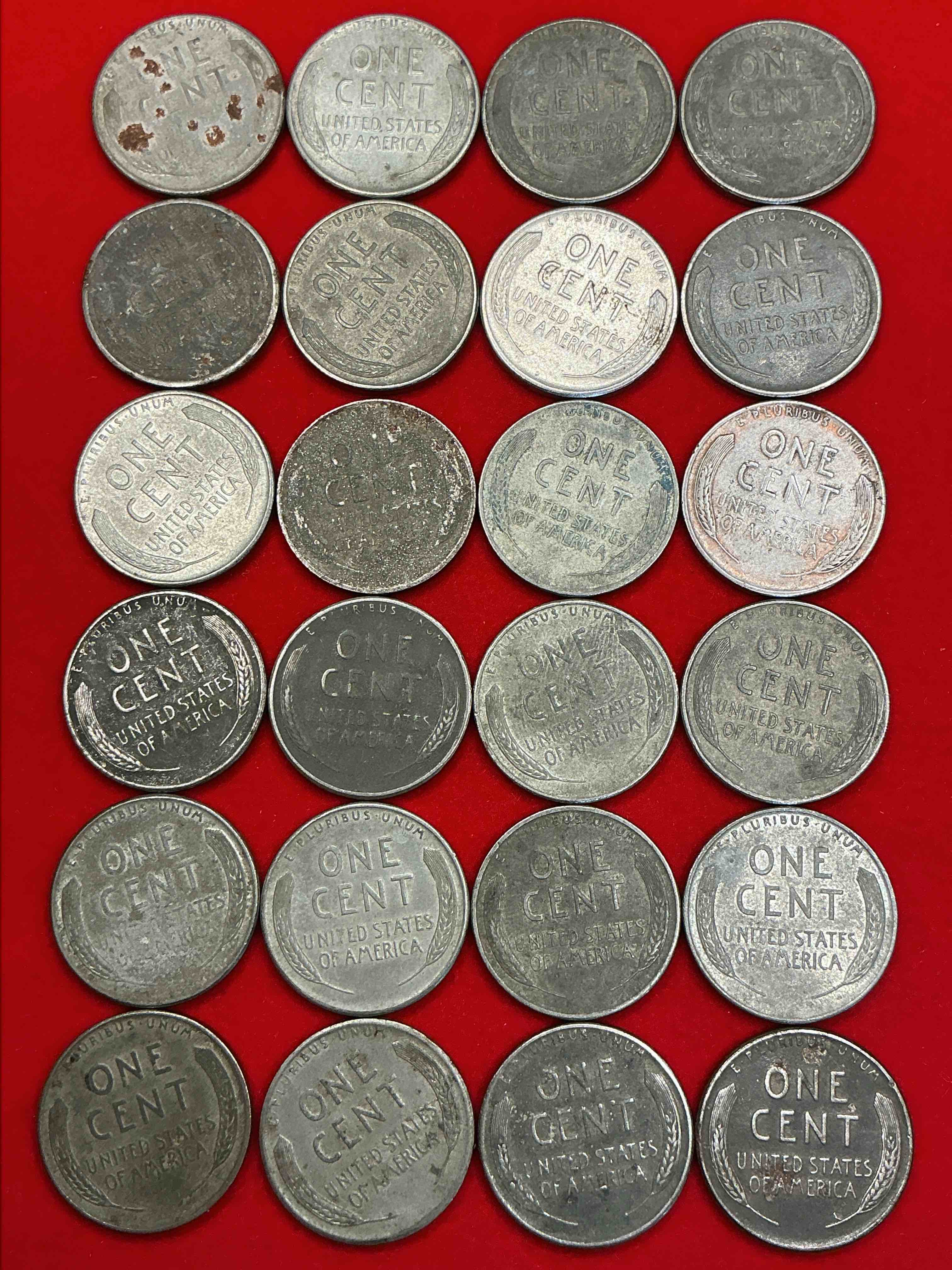 Condition photo showing Good Condition for 1943 world war il history! did you know that in 1943 copper was so valuable for making ammunition that the u.s. treasury made pennies out of steel?! 1943 steel pennies have become valuable, rare collector items! up for auction are rare wwii steel pennies appearing circulated. own pieces of world war ii history that are an awesome investment!