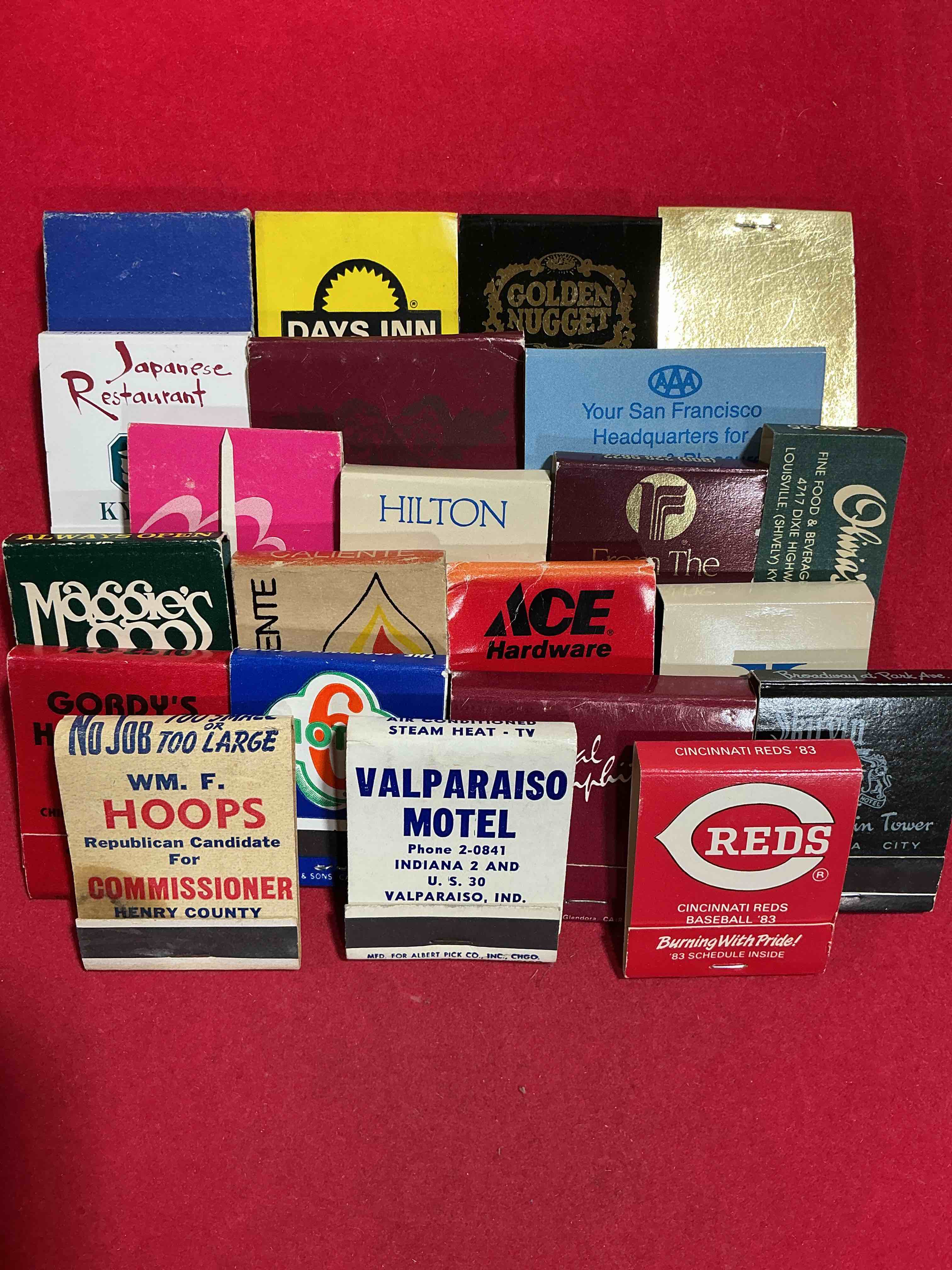 Condition photo showing Good Condition for vintage matchbooks!  a crazy hard to collect collection of matchbooks from all over, many from places that no longer exist!  collection spans decades & decades!  most books are complete with all matches!  one of a kind collection!  all original & impossible to find anywhere else!