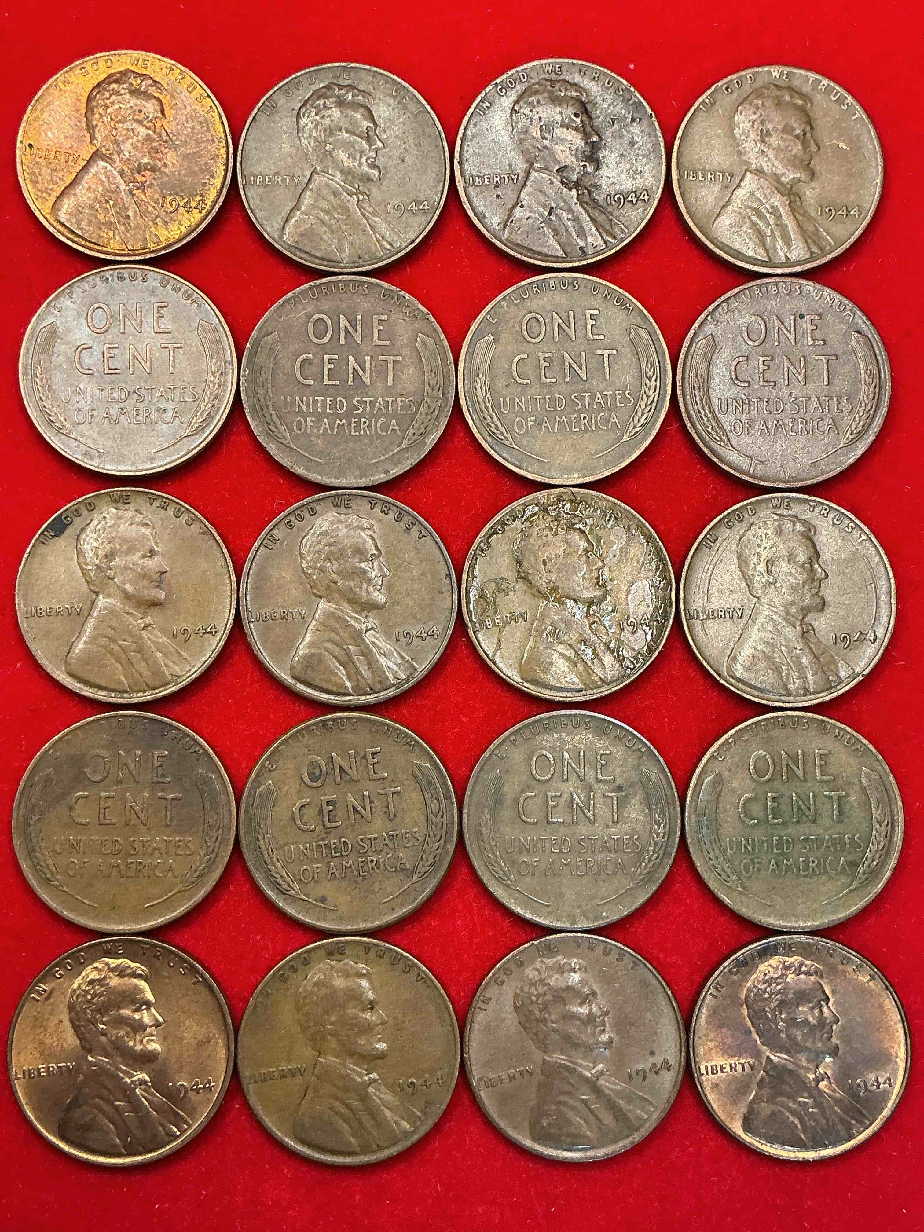 1944 calling world war 2 buffs!  1944 d-day era wheat pennies!  d-day was june 6th, 1944 & was one of the most significant battles of wwii! own pieces of this era with these genuine 1944 wheat pennies in nice condition!  