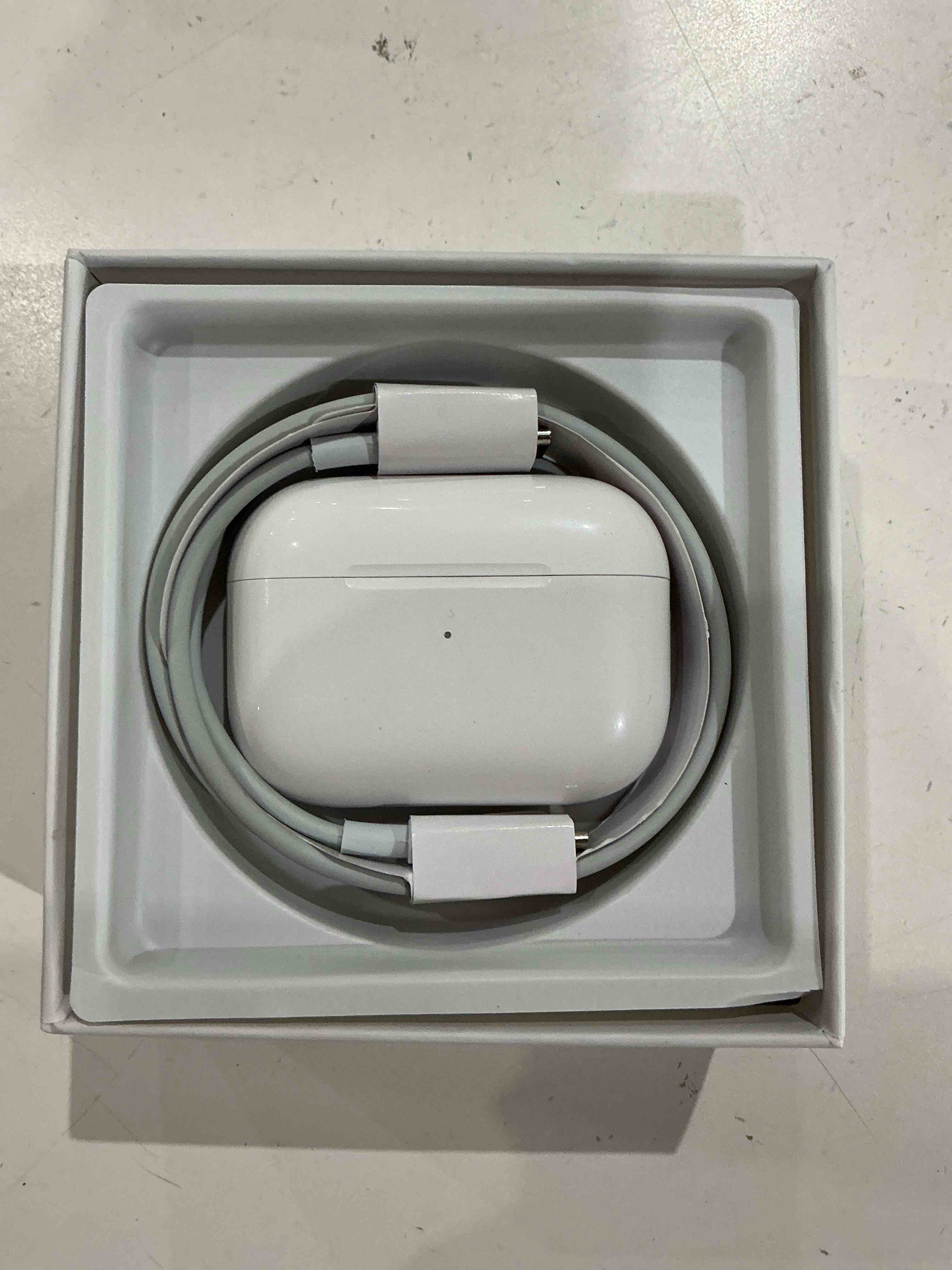 Condition photo showing New/Like New for apple airpods pro wireless earbuds, bluetooth headphones, personalized spatial audio, sweat and water resistant, usb-c charging case, h2 chip, up to 30 hours of battery life, effortless setup for iphone