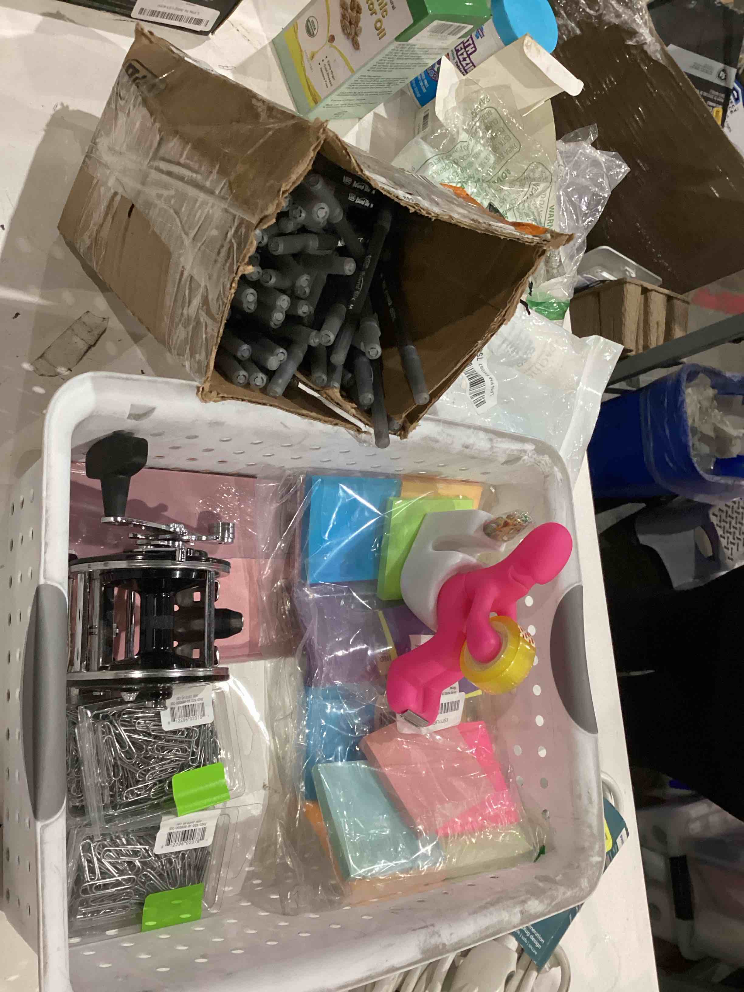 assorted office supplies 