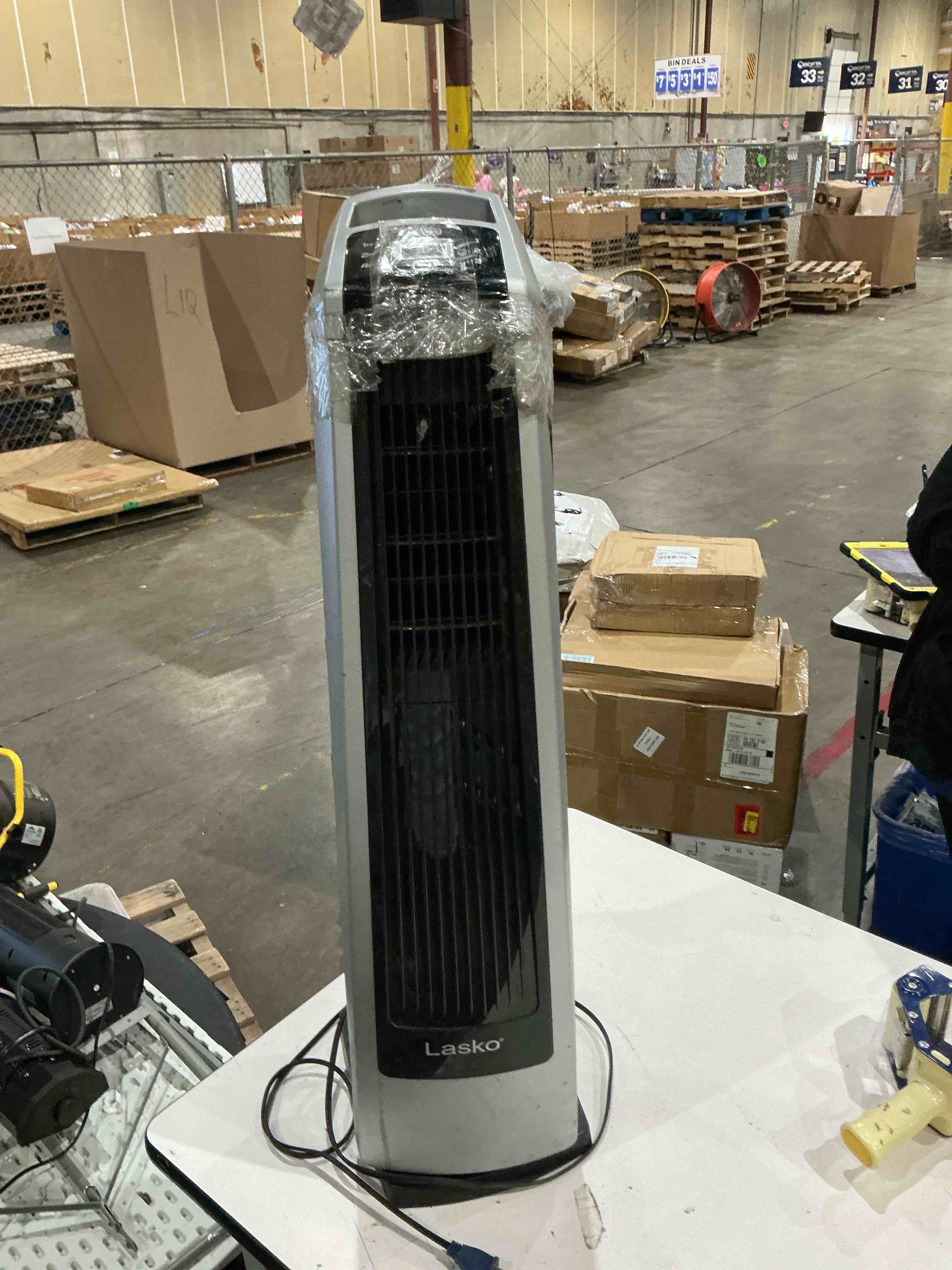 Condition photo showing As Is for lasko blower fan 