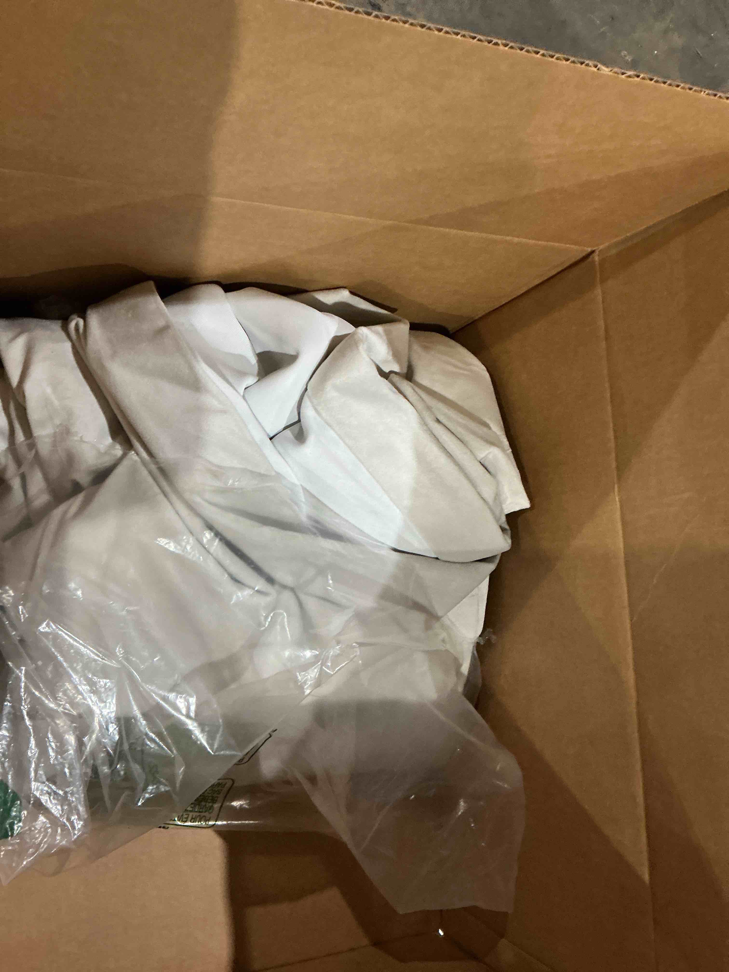 Condition photo showing As Is for hpd half price drapes signature velvet thermal blackout curtains for living room 120 inch long (1 panel) rod pocket insulated blackout curtains for bedroom window curtains, 50w x 120l, reflection grey reflection grey 50"w x 120"l (pack of 1)