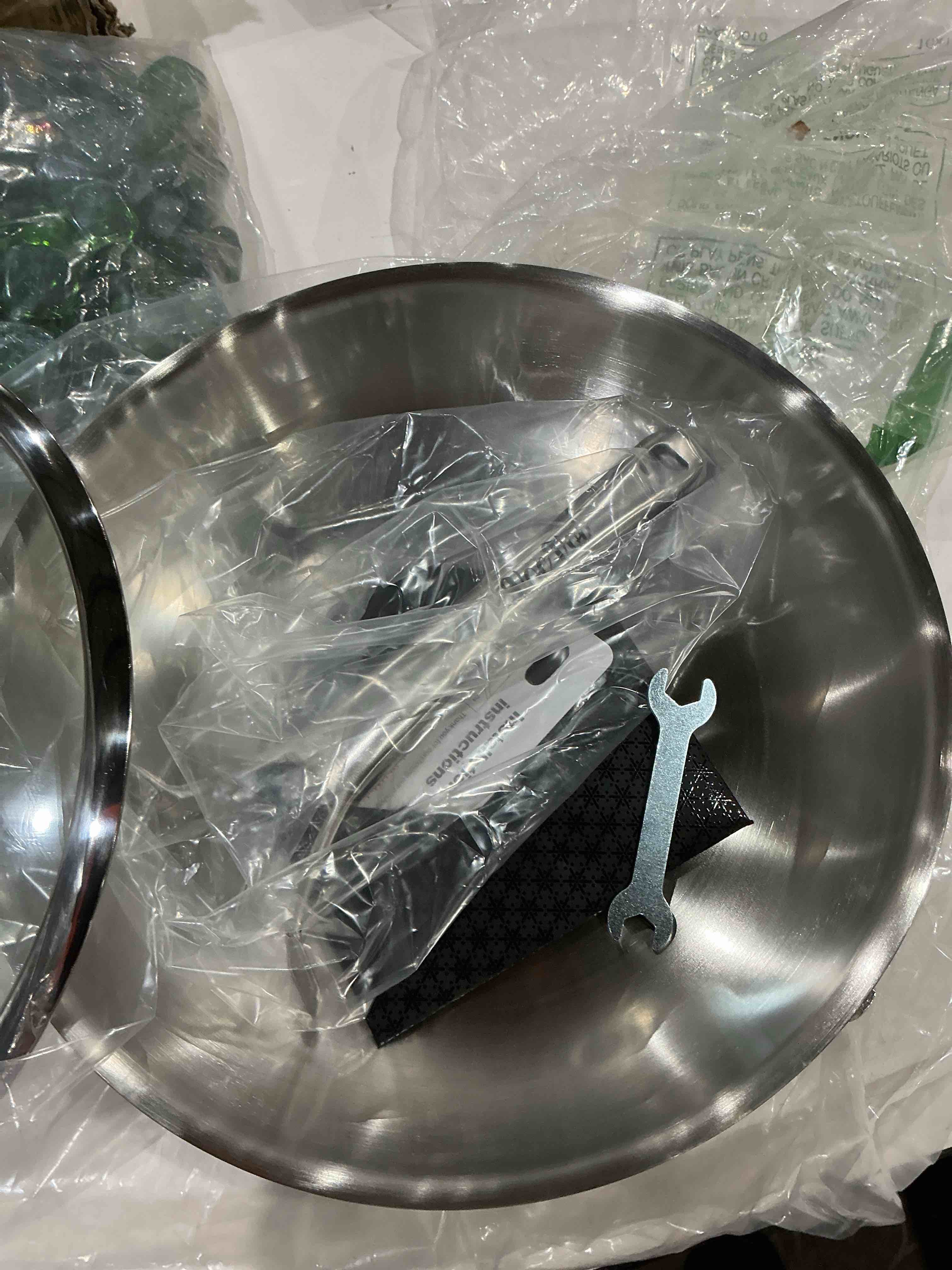Condition photo showing Good Condition for vocvoi stainless steel pan, 12 inch with lid stainless steel frying pan, non toxic tri-ply skillet, pfoa&ptfe free, oven and dishwasher safe, induction compatible