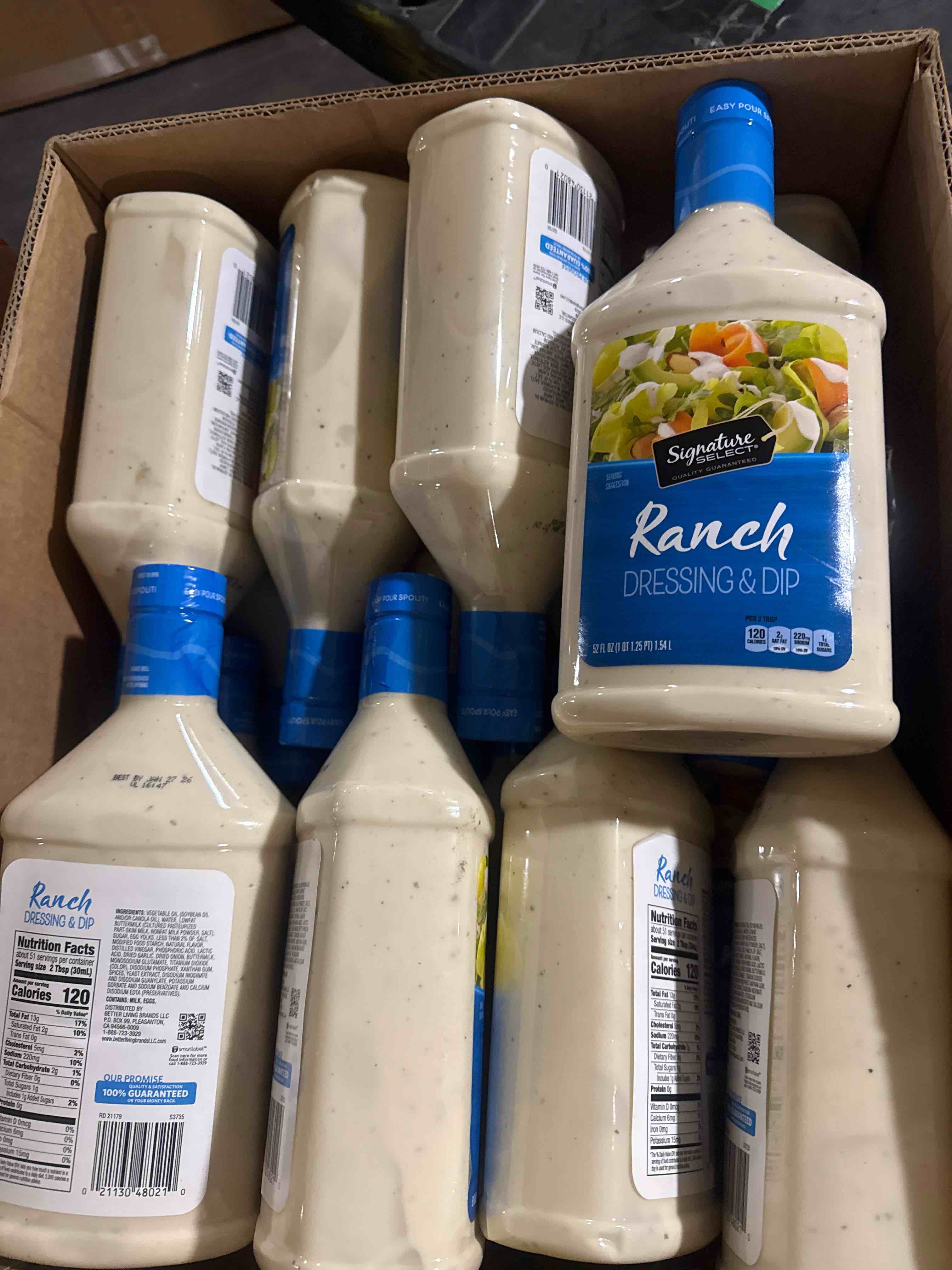 box of assorted grocery products