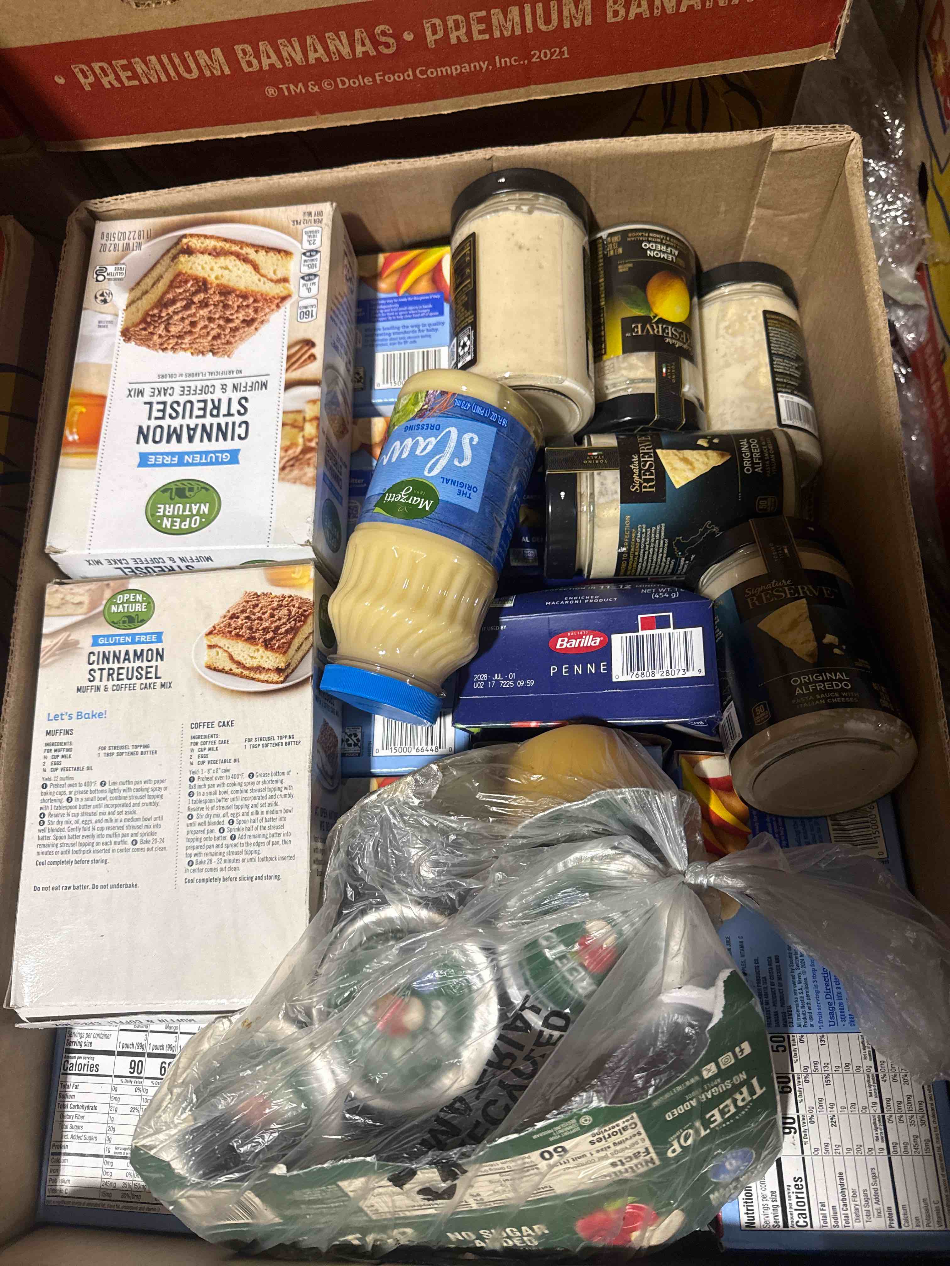 Box of Assorted Grocery Products