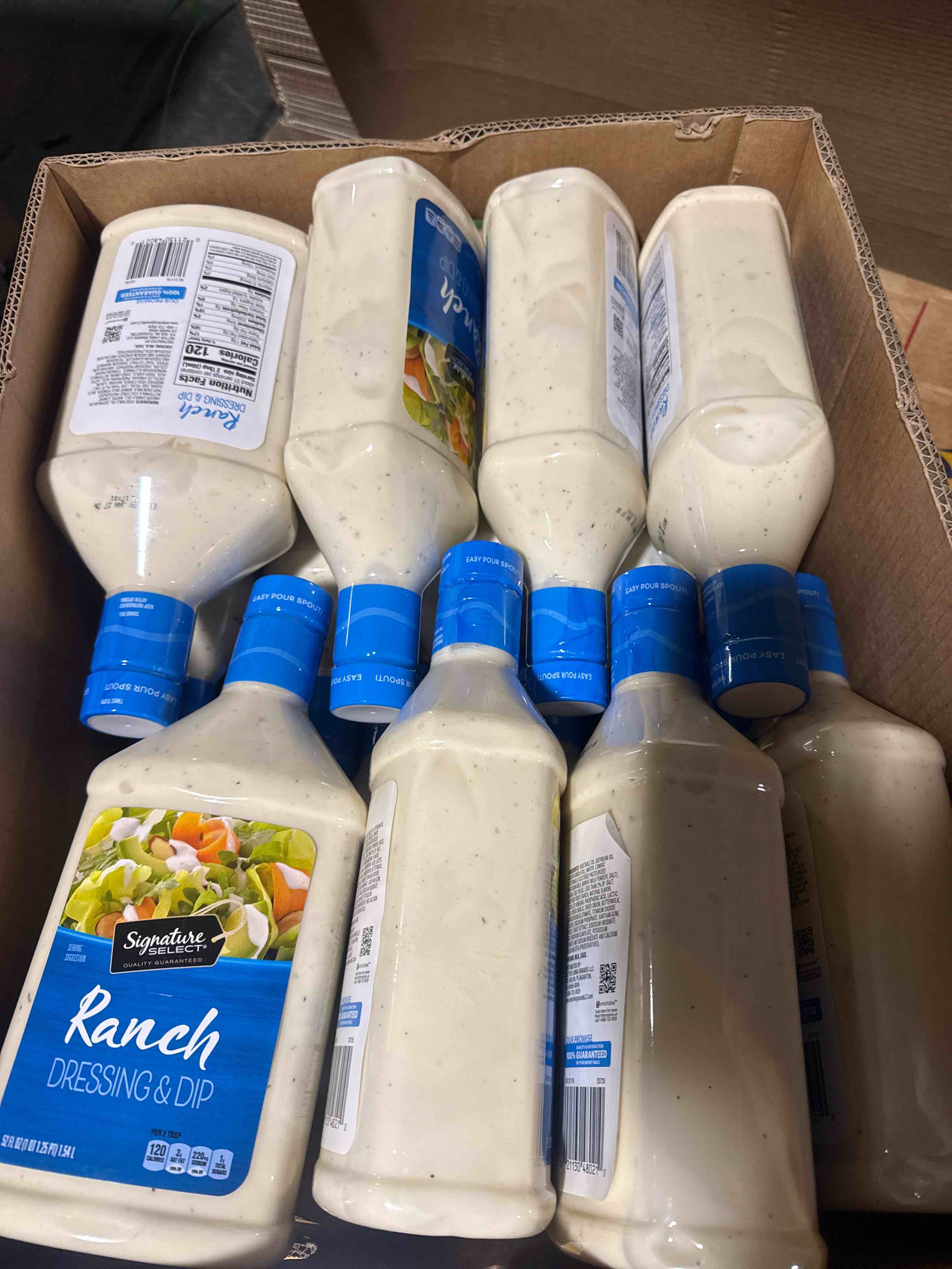 box of assorted grocery products