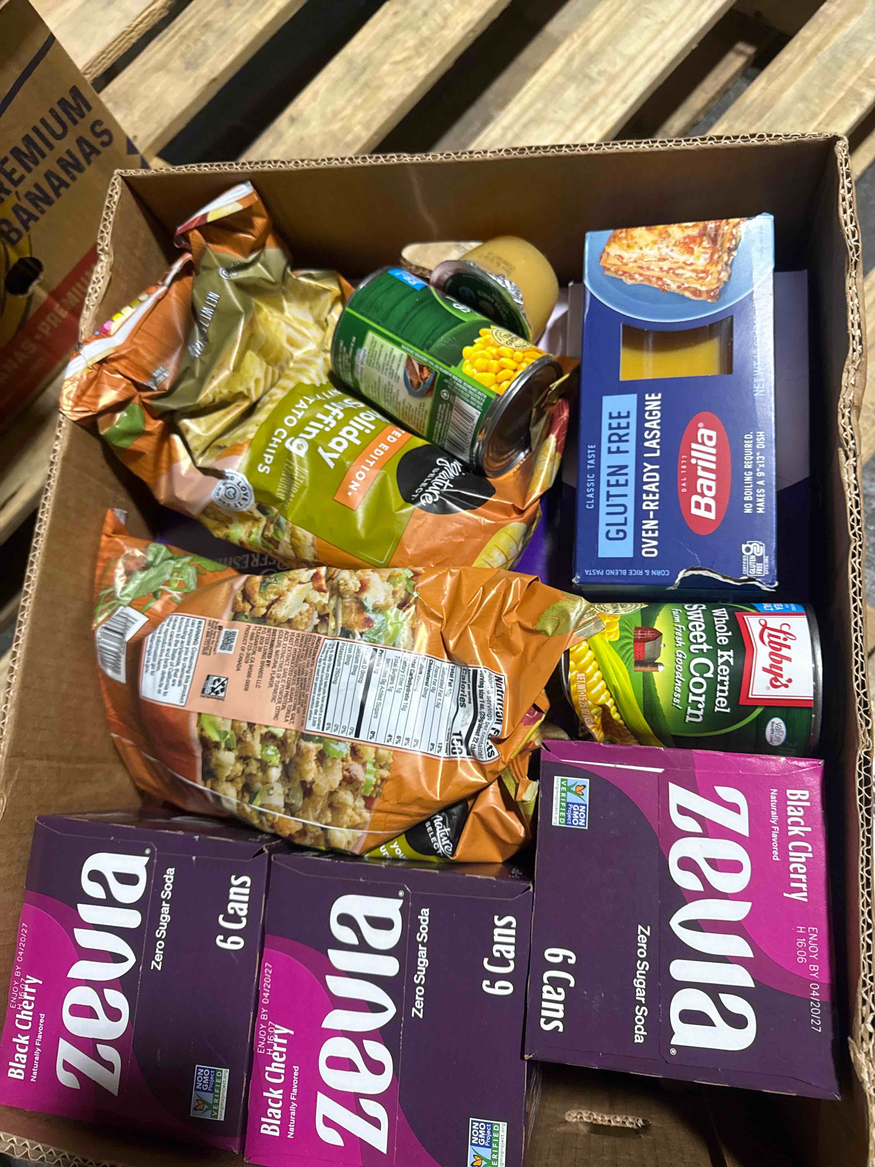 Box of Assorted Grocery Products 