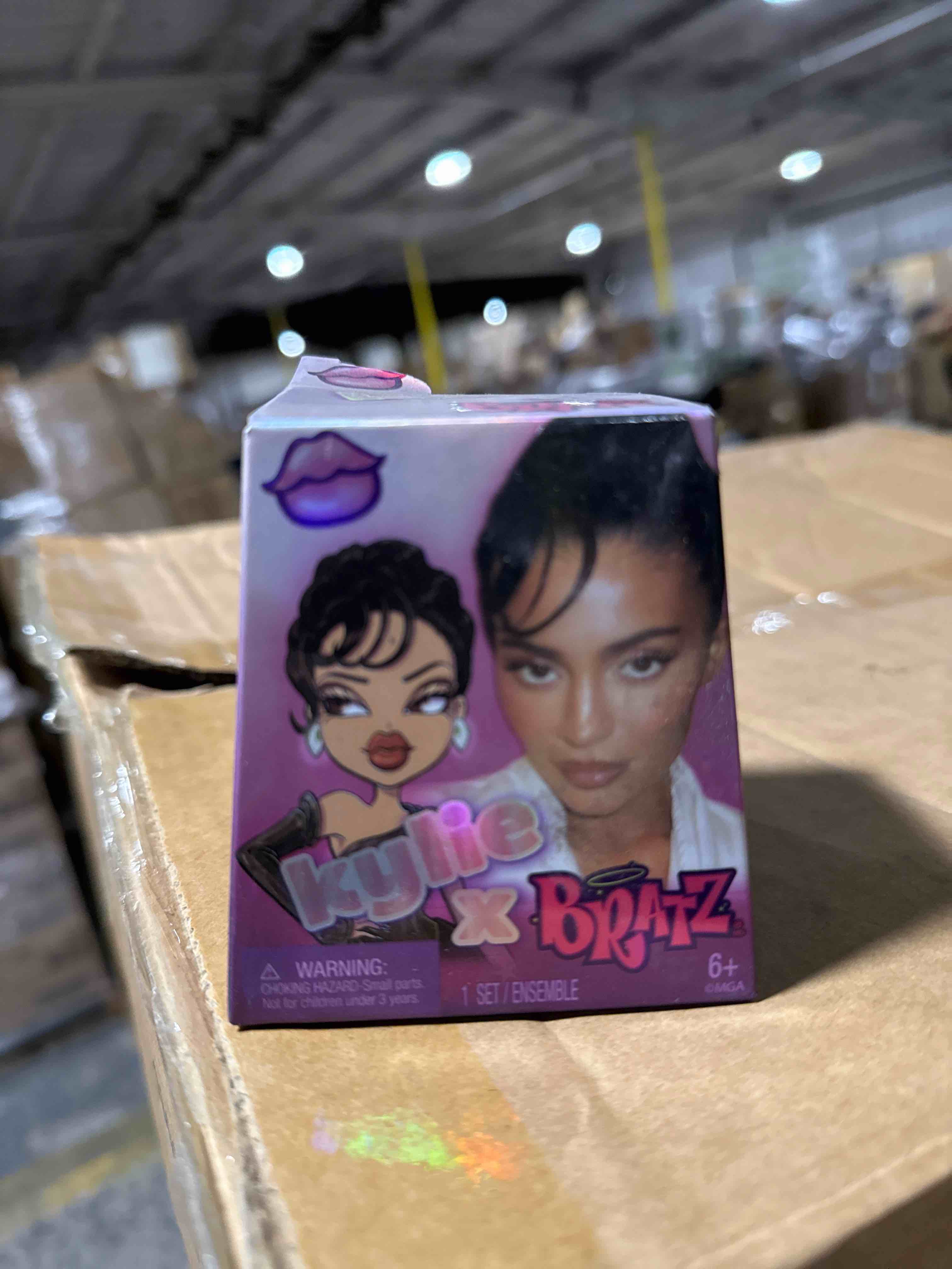 Condition photo showing Brand New for bratz x kylie jenner series 1 collectible figures, 2 minis in each pack, blind packaging doubles as display