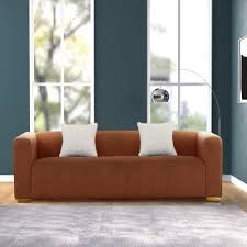 Mordecai 87” velvet Square Sofa 