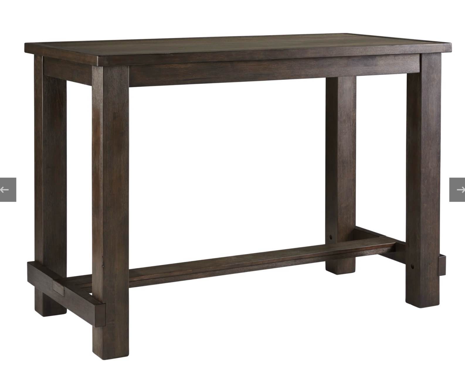 Drewing D538-12 Brown Rectangular Bar Table