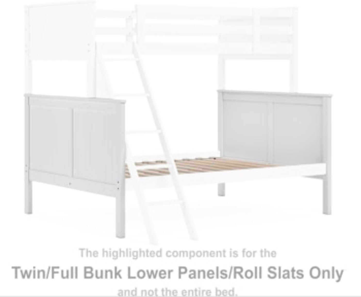 Twin/Full Bunk Bed Bunk Panel/Slats 