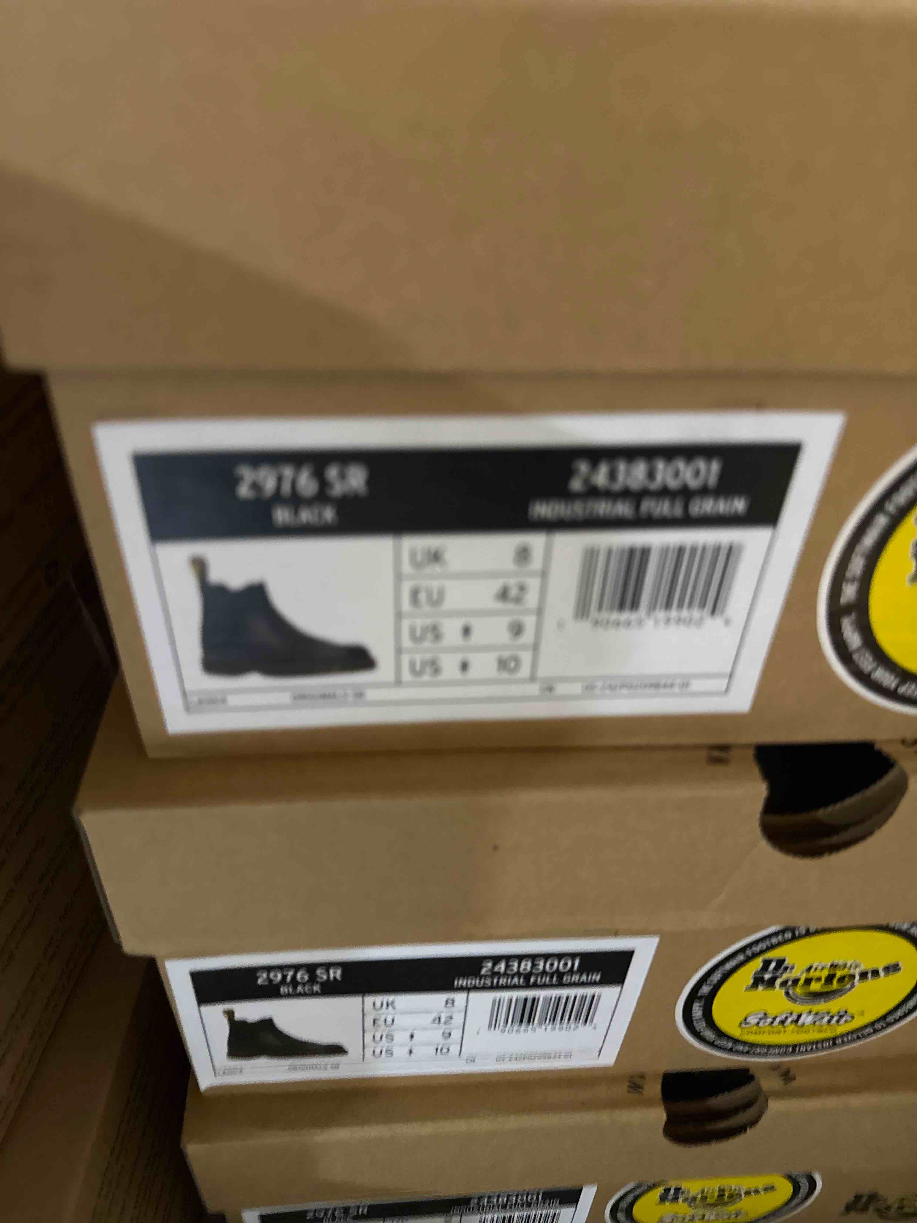 Condition photo showing Brand New for size 9 dr. martens 2976 originals chelsea, unisex, twin gore, slip resistant boot