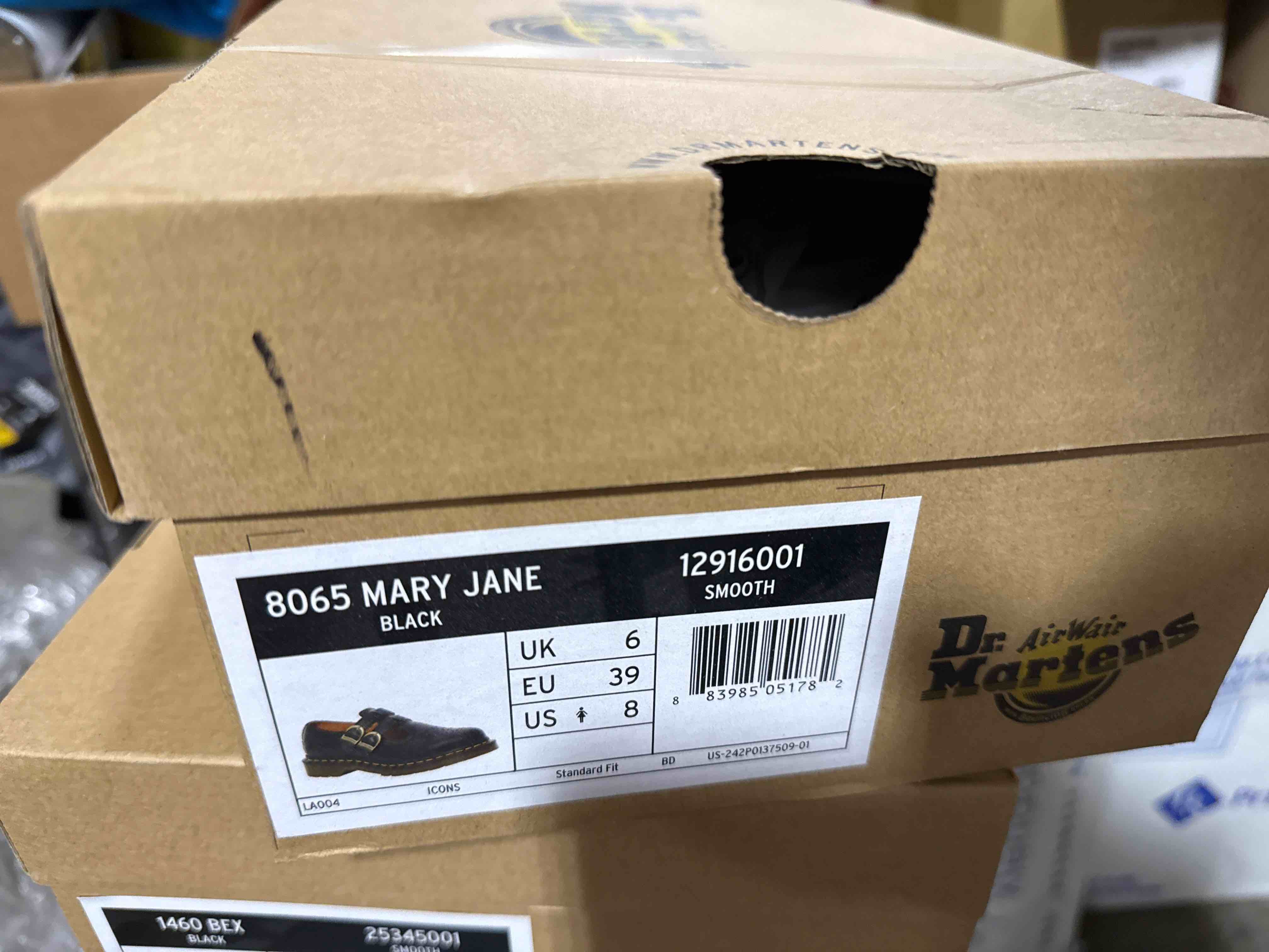 Condition photo showing Brand New for size 8 women s dr. martens 8065 double strap mary jane dml